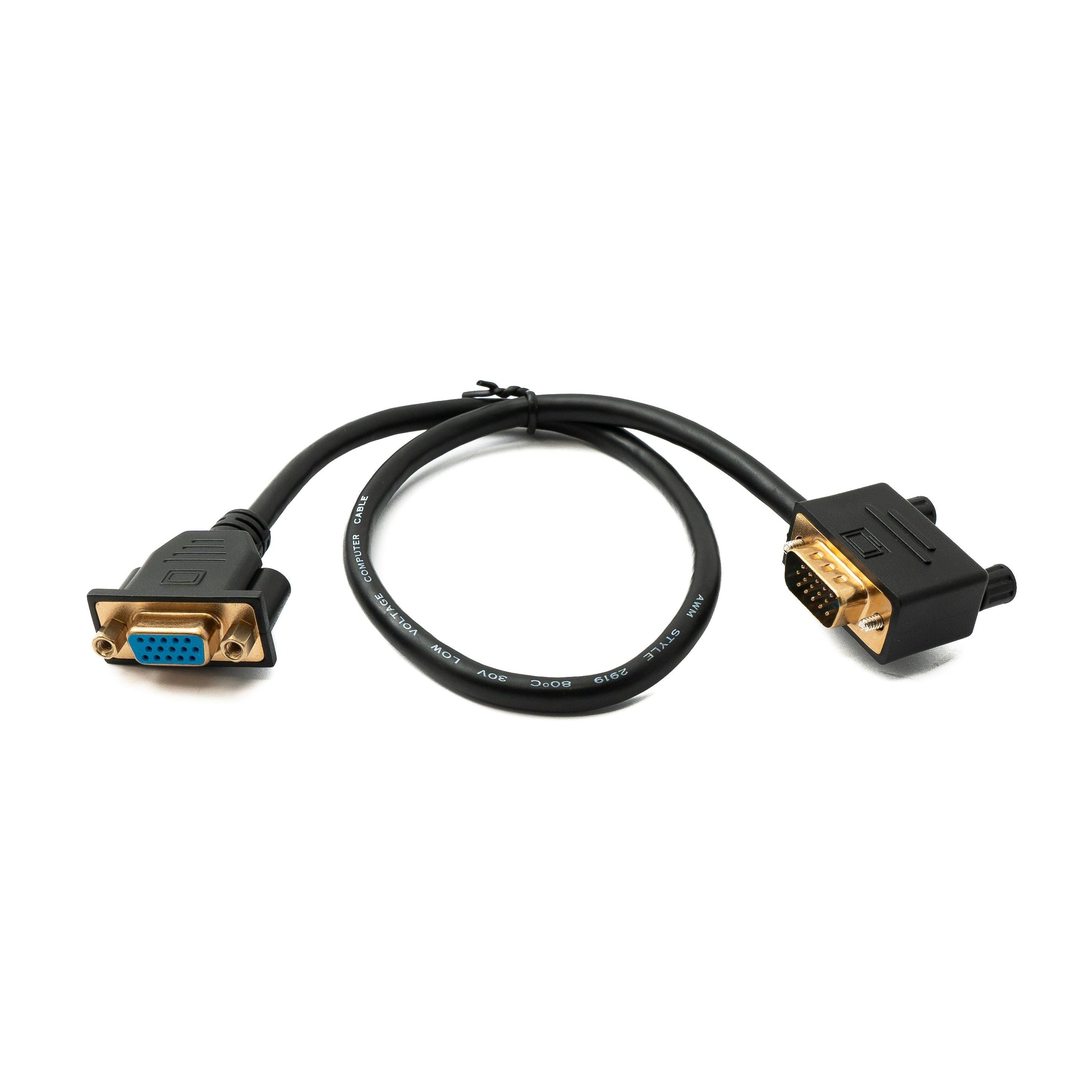 VGA Kabel DB15 D Sub 15 Pin Rechts Winkel 50 Zentimeter Lang Stecker Zu Buchse HD VGA
