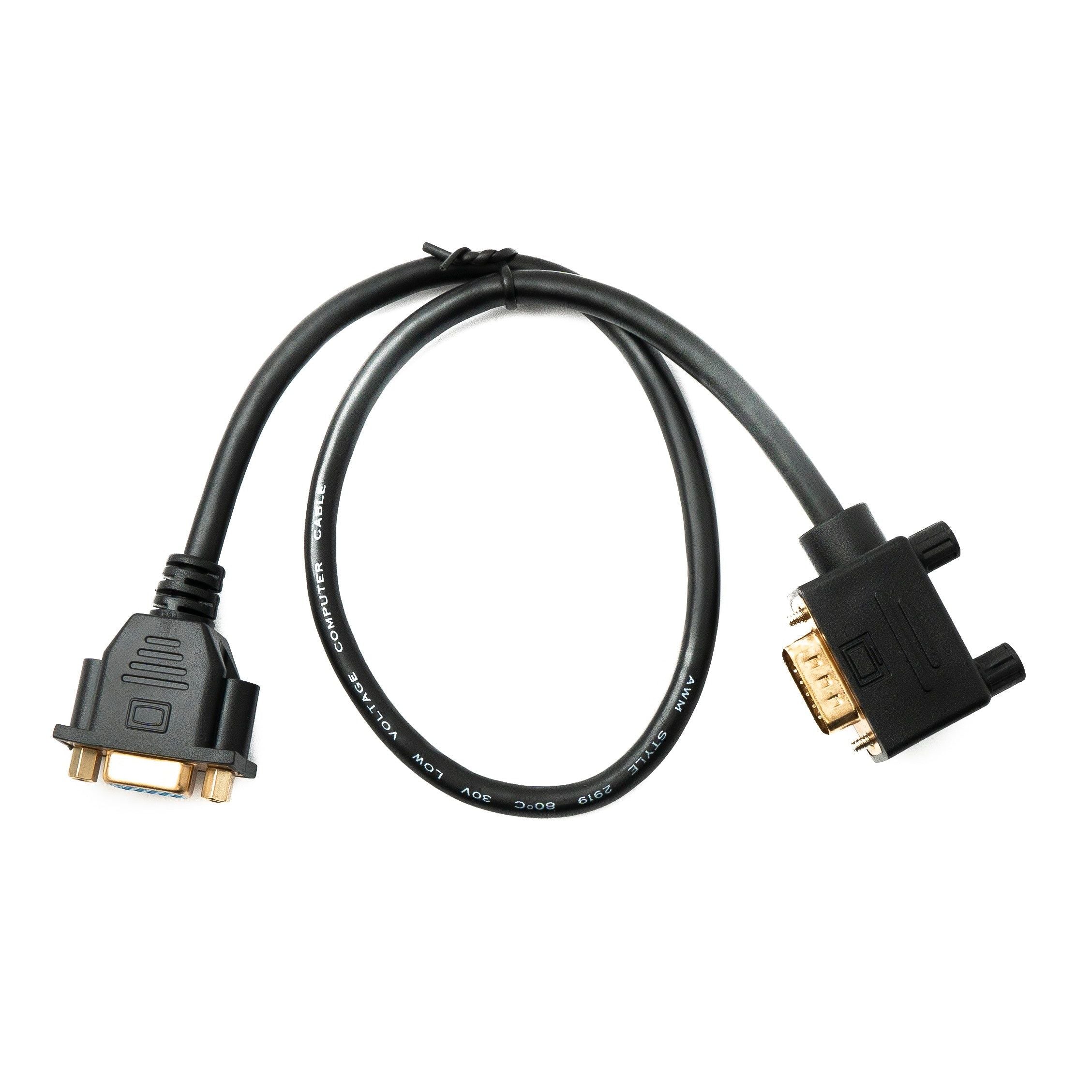 VGA Kabel DB15 D Sub 15 Pin Rechts Winkel 50 Zentimeter Lang Stecker Zu Buchse HD VGA