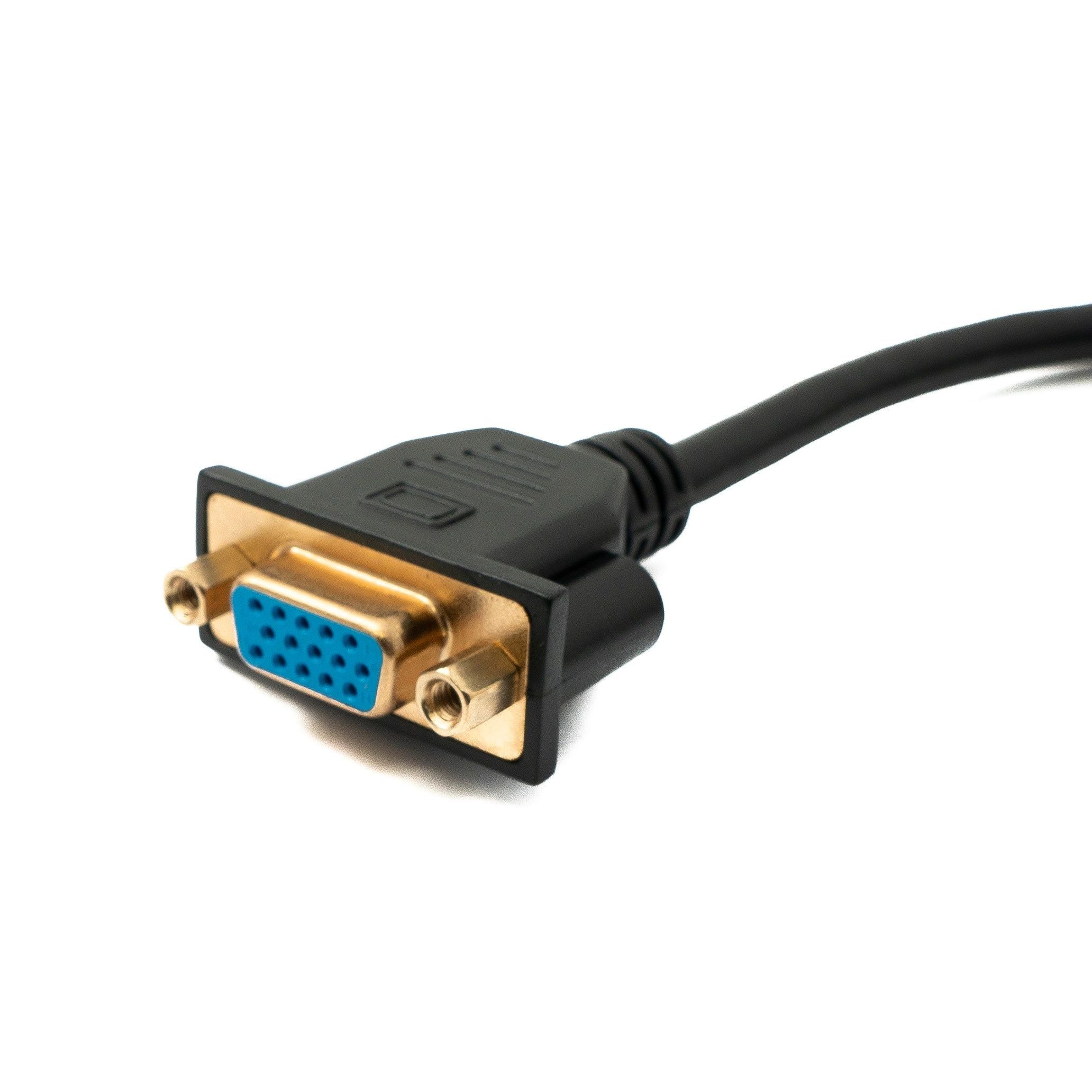 VGA Kabel DB15 D Sub 15 Pin Rechts Winkel 50 Zentimeter Lang Stecker Zu Buchse HD VGA