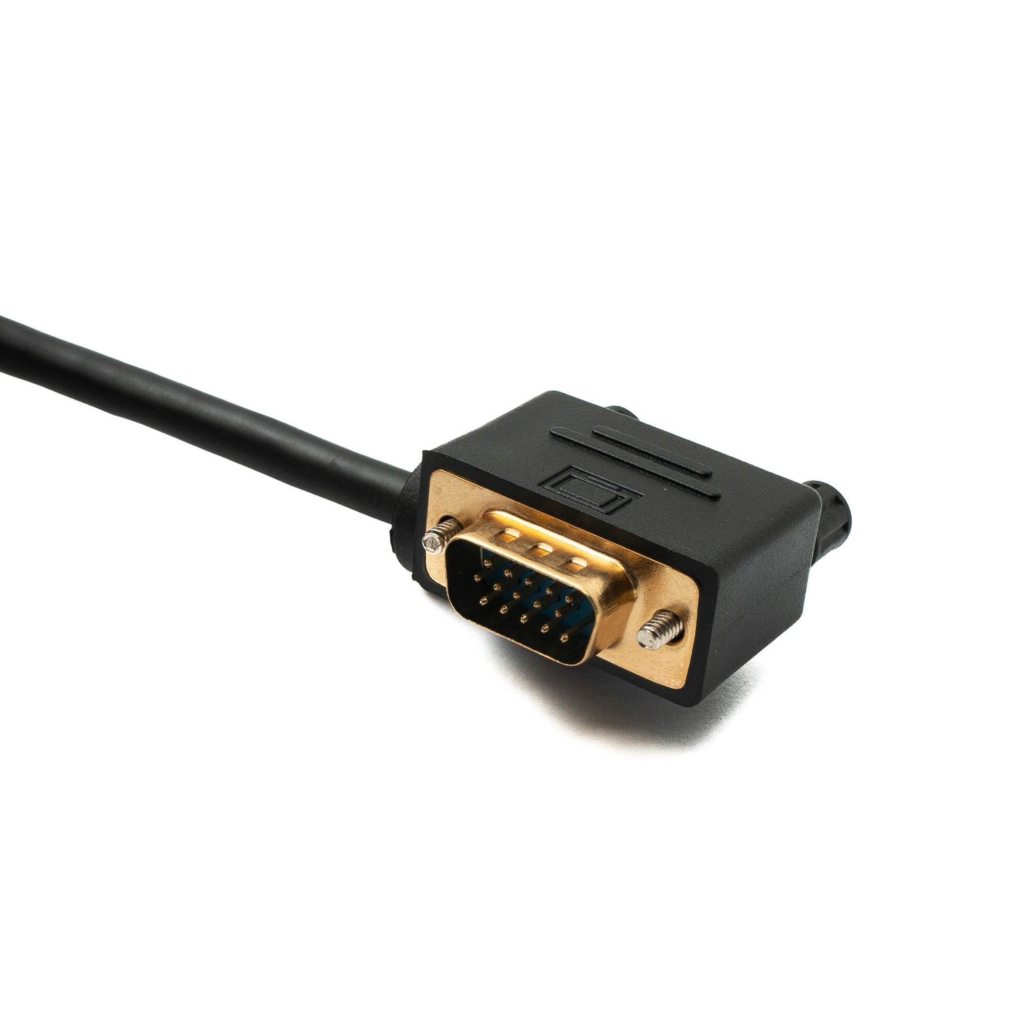 VGA Kabel DB15 D Sub 15 Pin Rechts Winkel 50 Zentimeter Lang Stecker Zu Buchse HD VGA