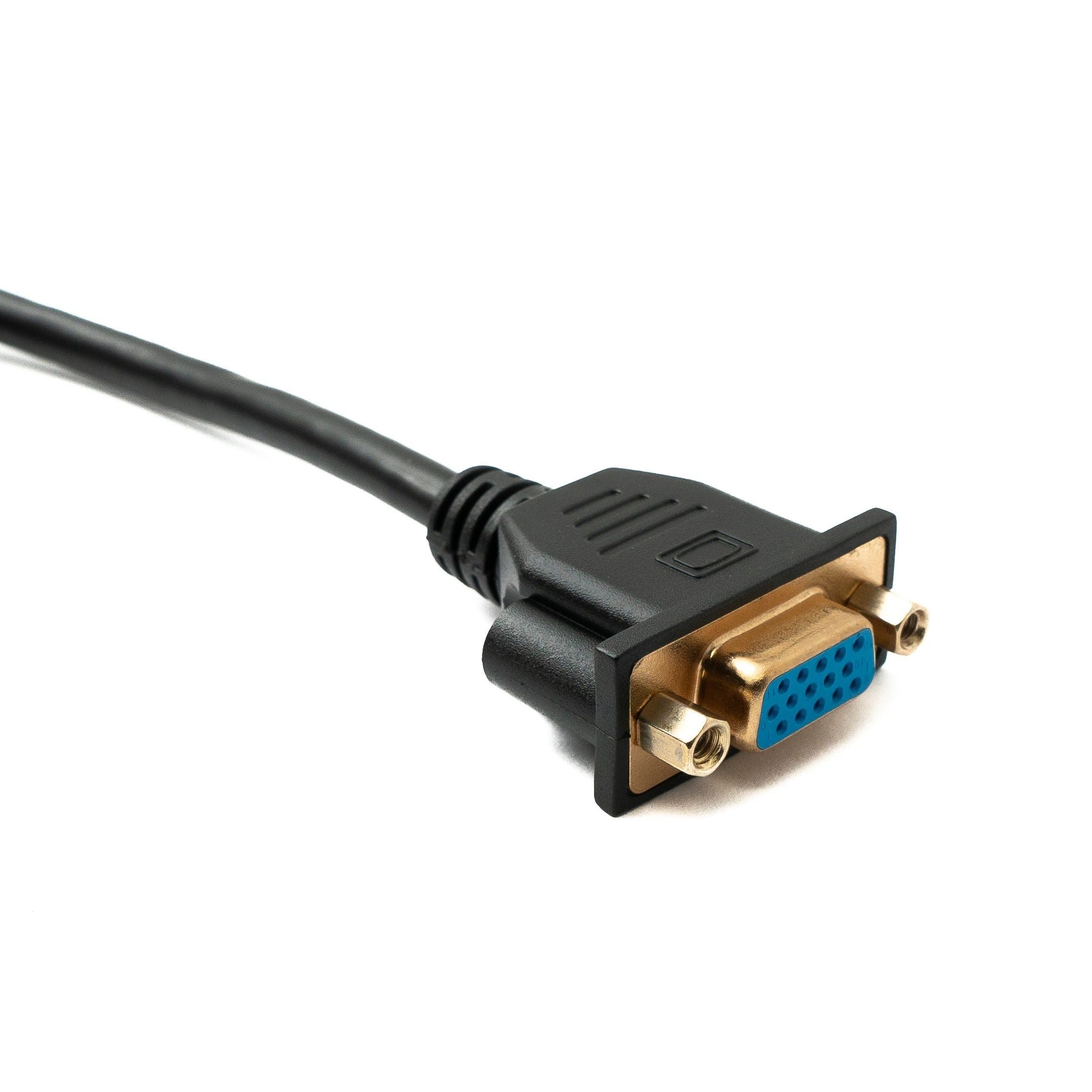 D Sub15 VGA Kabel 100 Zentimeter Mit Schraubanschlüssen Für Stabile HD Signale Übertragung