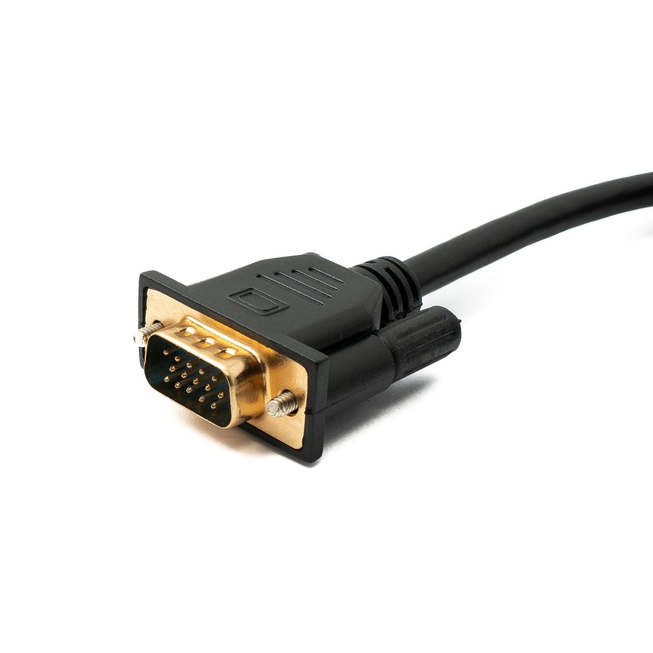 D Sub15 VGA Kabel 100 Zentimeter Mit Schraubanschlüssen Für Stabile HD Signale Übertragung