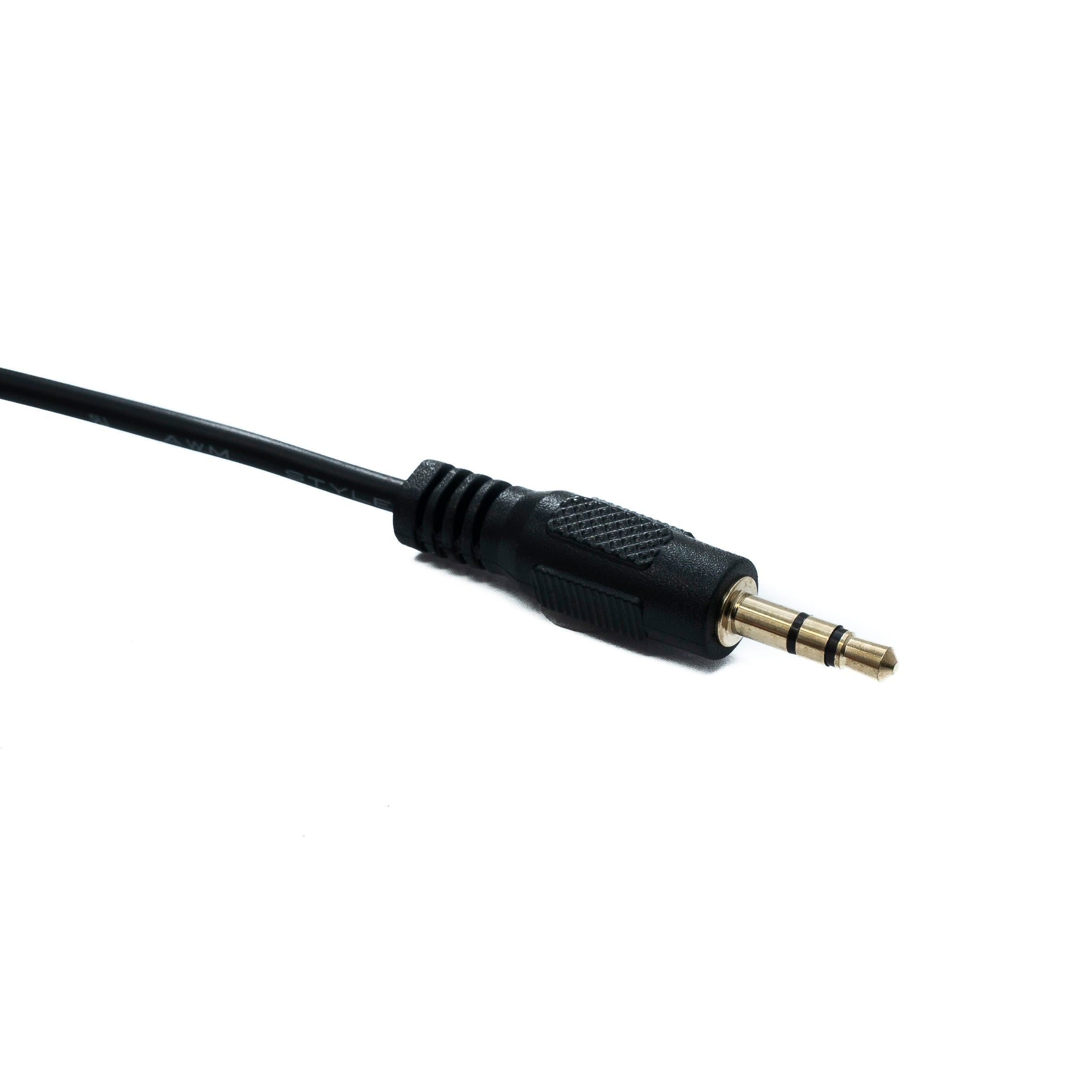 Systemhaus Zakaria SYSTEM-S Audio Klinke Kabel 3,5 mm TRS Winkelstecker 180 cm Schwarz
