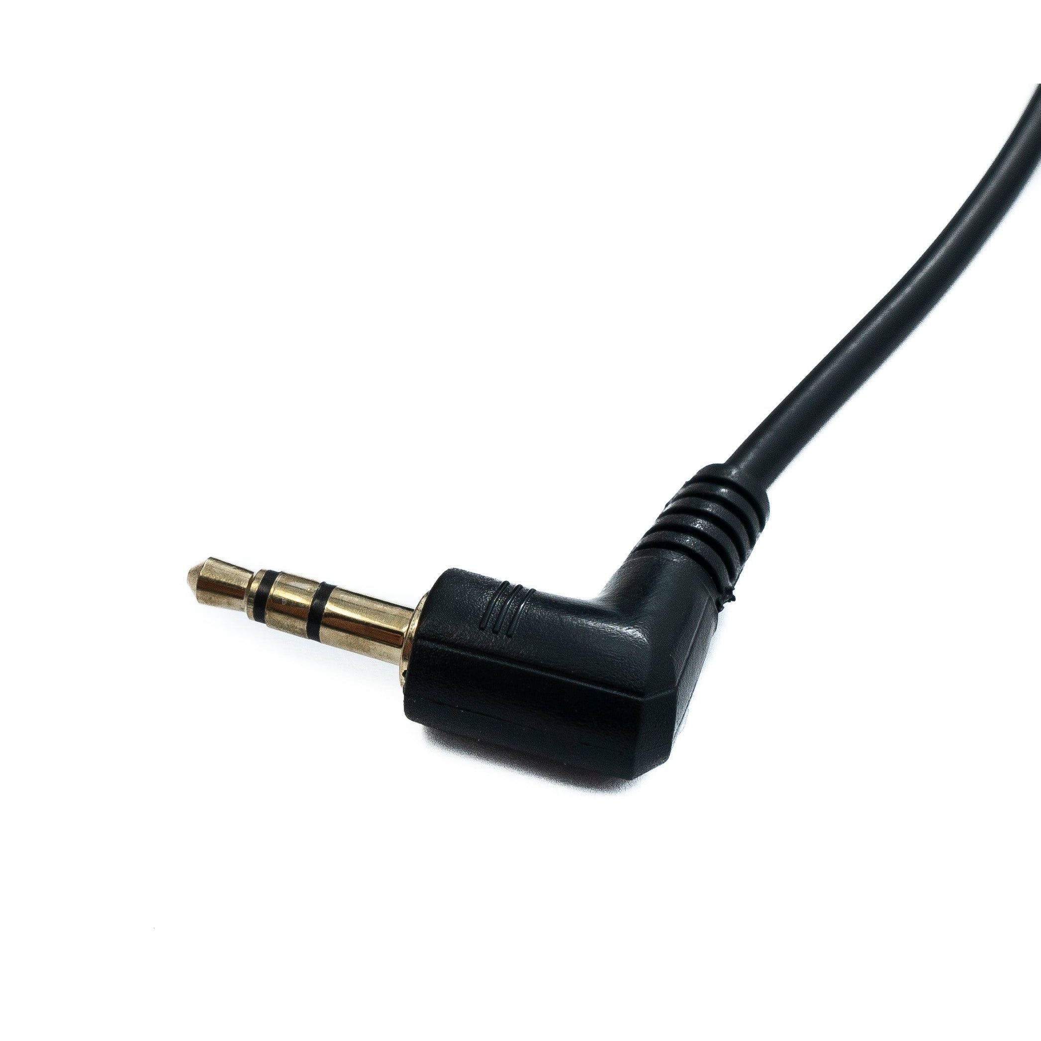 Systemhaus Zakaria SYSTEM-S Audio Klinke Kabel 3,5 mm TRS Winkelstecker 180 cm Schwarz