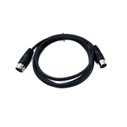 SYSTEM-S S-Video Kabel 150 cm Din 4 Pin Stecker zu Stecker Schwarz