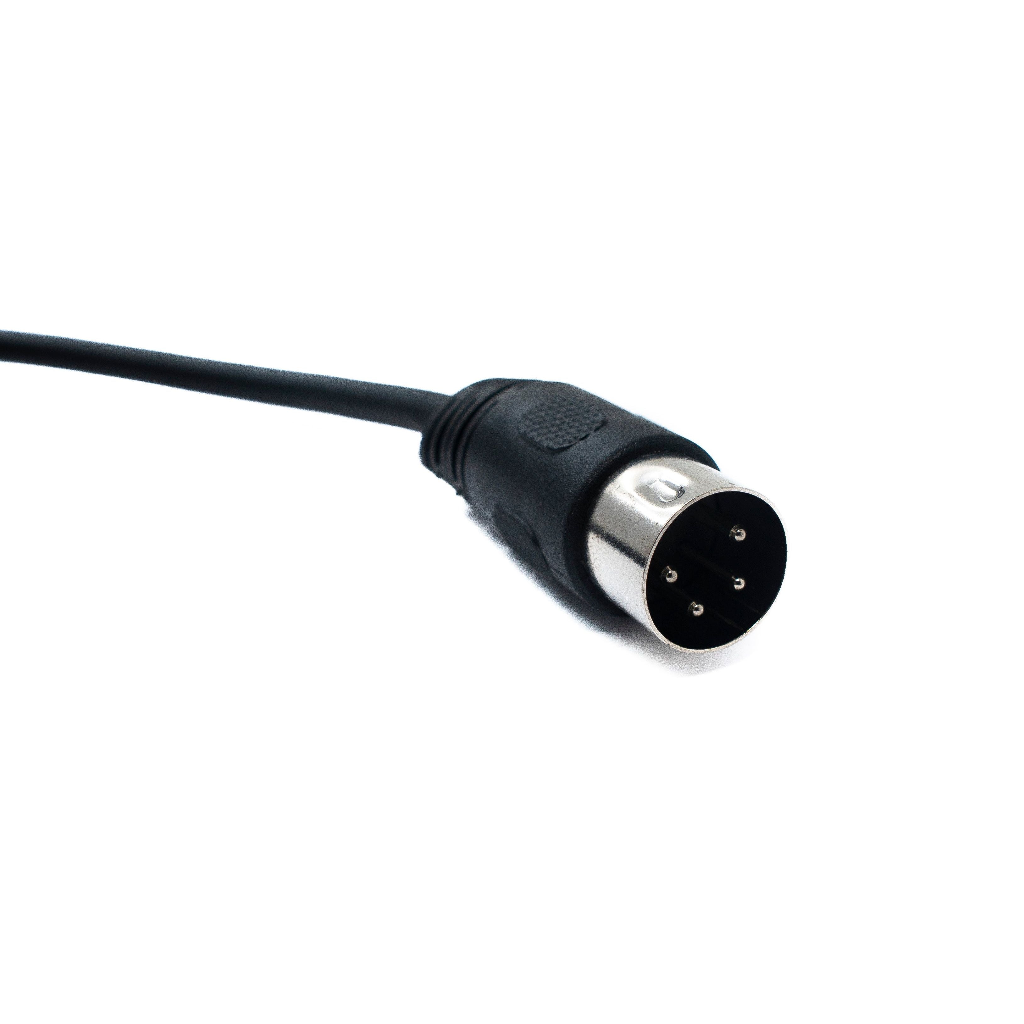 SYSTEM-S S-Video Kabel 150 cm Din 4 Pin Stecker zu Stecker Schwarz