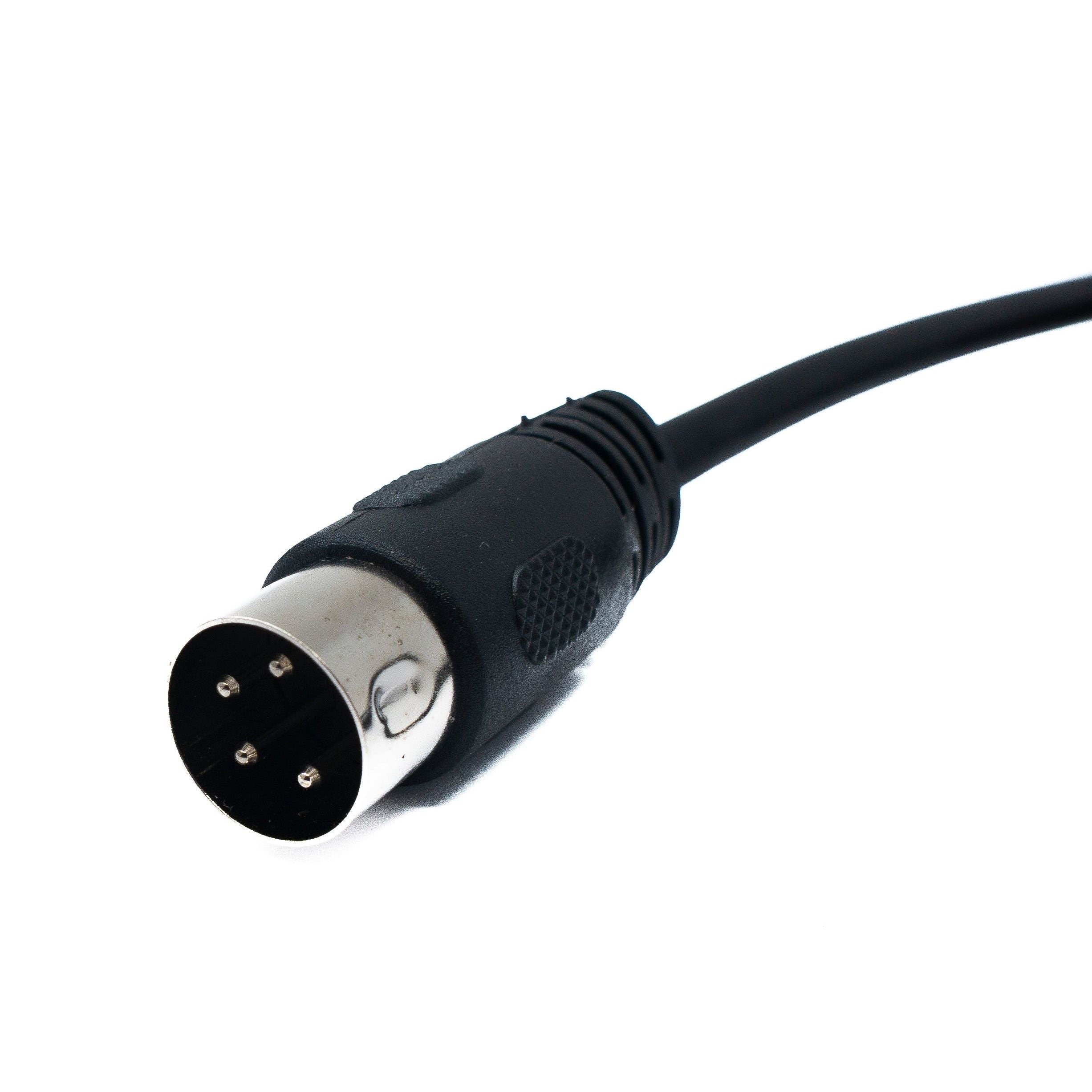 SYSTEM-S S-Video Kabel 150 cm Din 4 Pin Stecker zu Stecker Schwarz