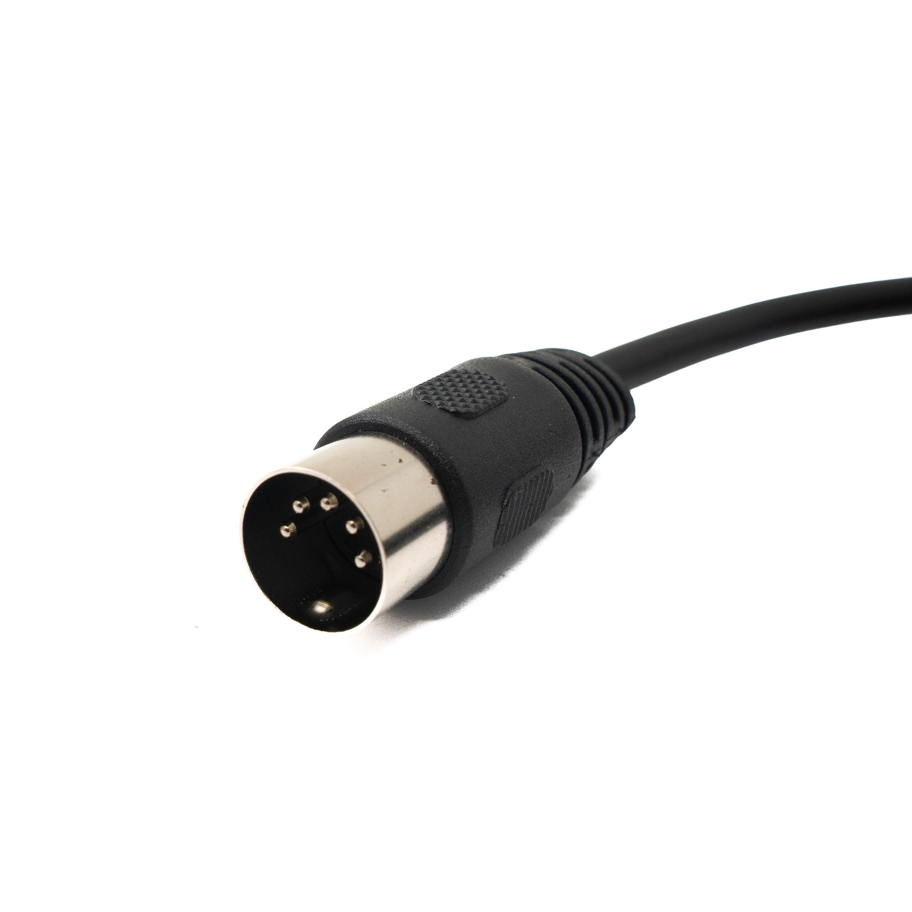 SYSTEM-S S-Video Kabel 150 cm DIN 5-Pin Stecker Zu Stecker Schwarz Robustes Profi Kabel Für Studio Und Heimkino