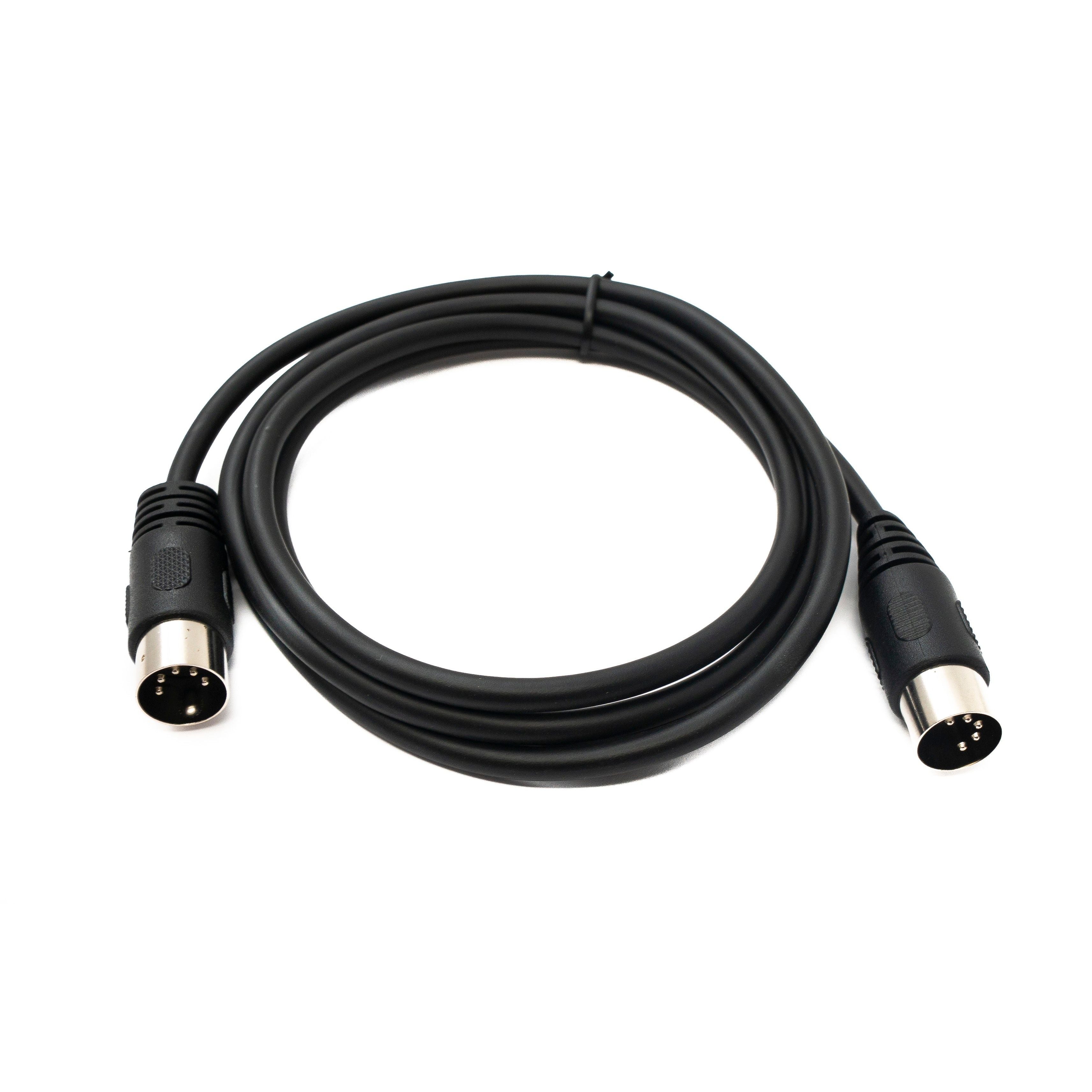 SYSTEM-S S-Video Kabel 150 cm DIN 5-Pin Stecker Zu Stecker Schwarz Robustes Profi Kabel Für Studio Und Heimkino
