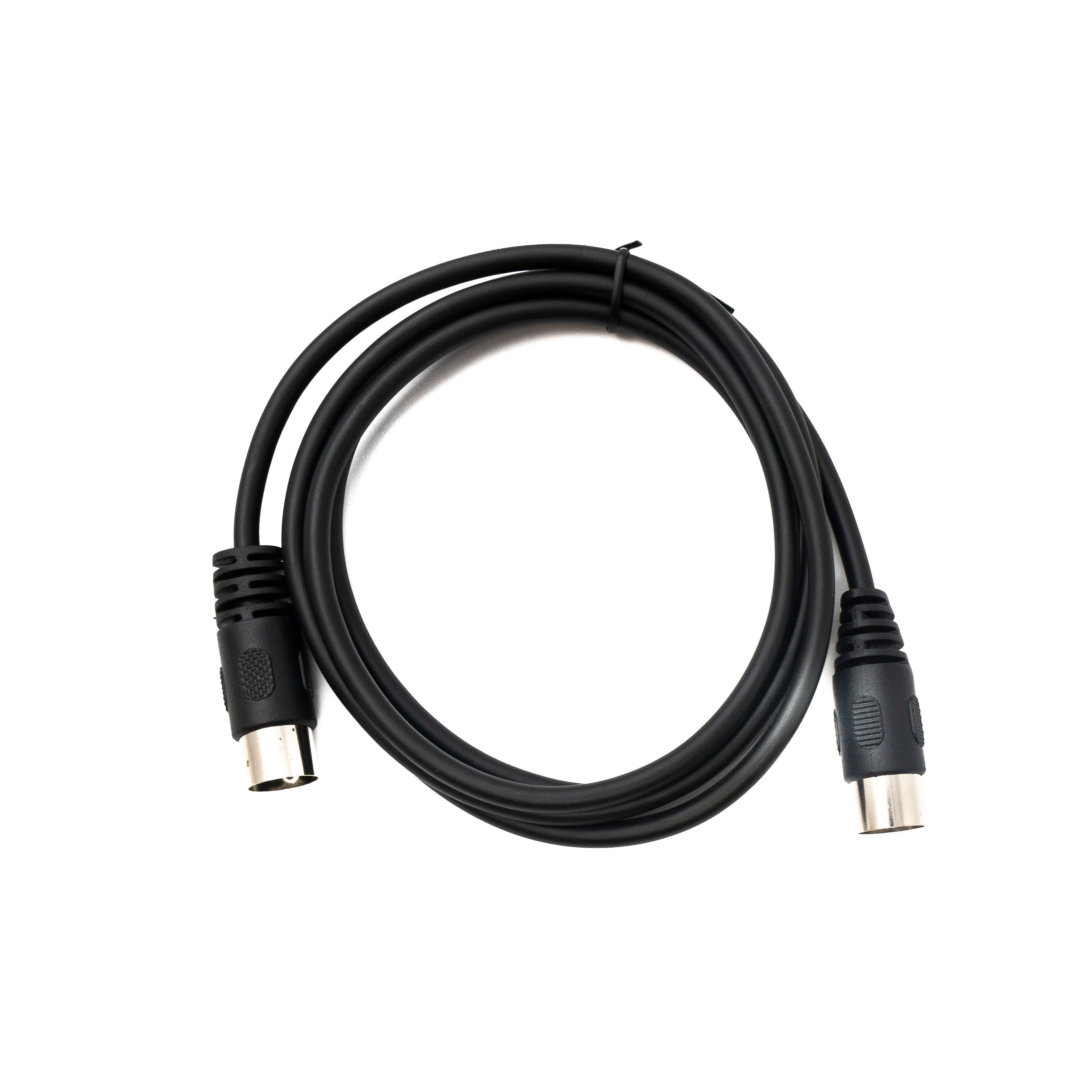 SYSTEM-S S-Video Kabel 150 cm DIN 5-Pin Stecker Zu Stecker Schwarz Robustes Profi Kabel Für Studio Und Heimkino