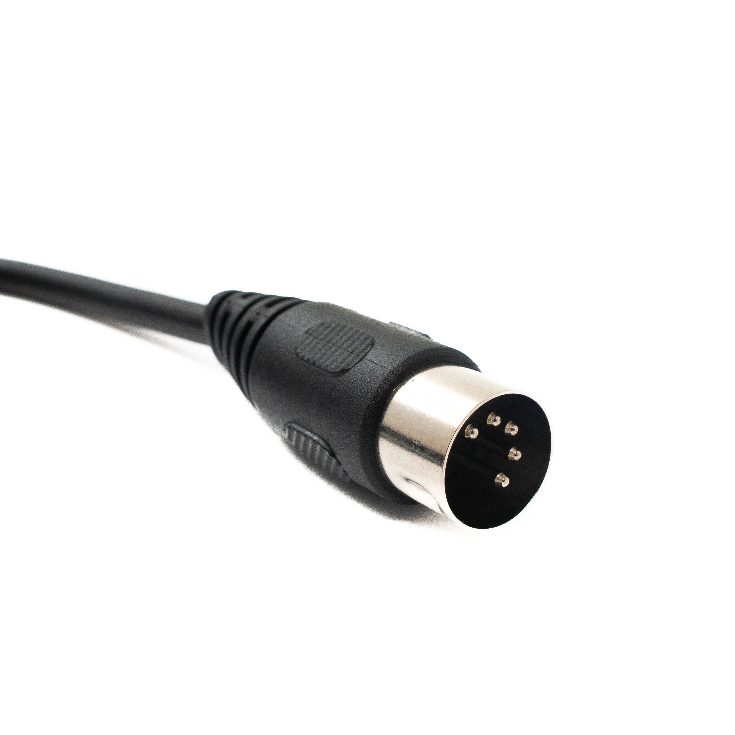 SYSTEM-S S-Video Kabel 150 cm DIN 5-Pin Stecker Zu Stecker Schwarz Robustes Profi Kabel Für Studio Und Heimkino