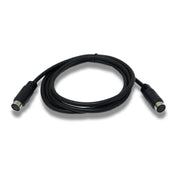 SYSTEM-S S-Video Kabel 150 cm Mini Din 10 Pin Buchse zu Buchse in Schwarz