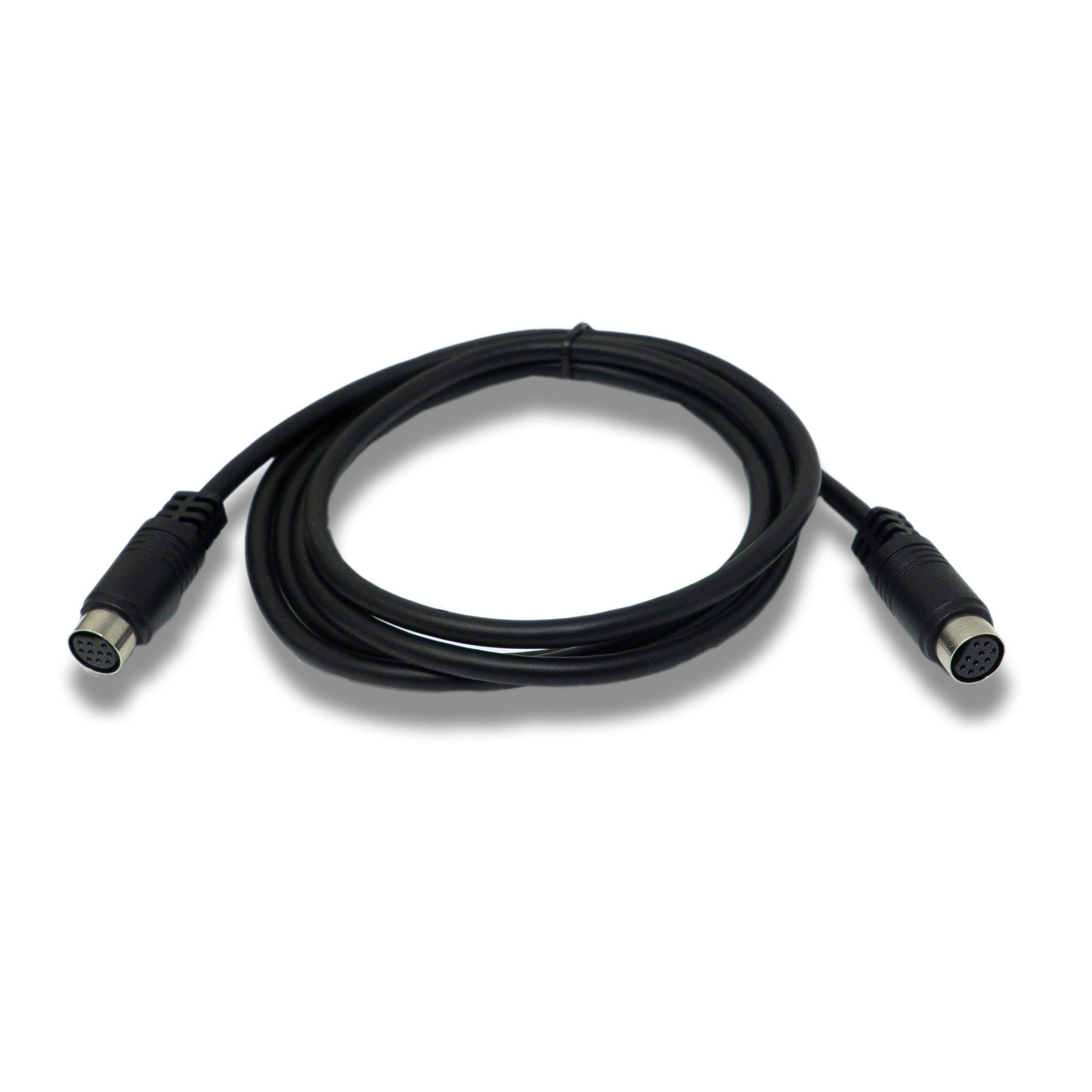 SYSTEM-S S-Video Kabel 150 cm Mini Din 10 Pin Buchse zu Buchse in Schwarz