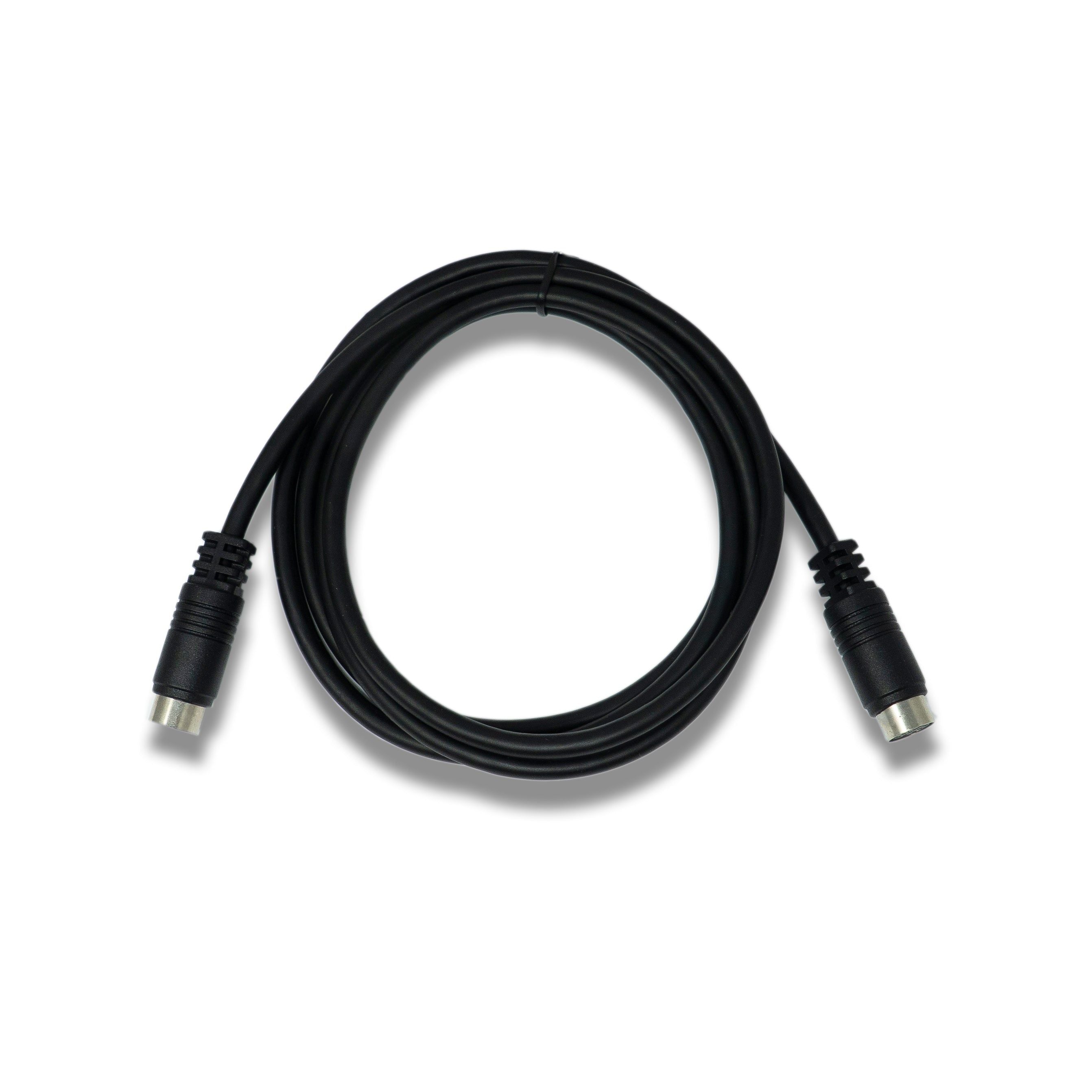 SYSTEM-S S-Video Kabel 150 cm Mini Din 10 Pin Buchse zu Buchse in Schwarz