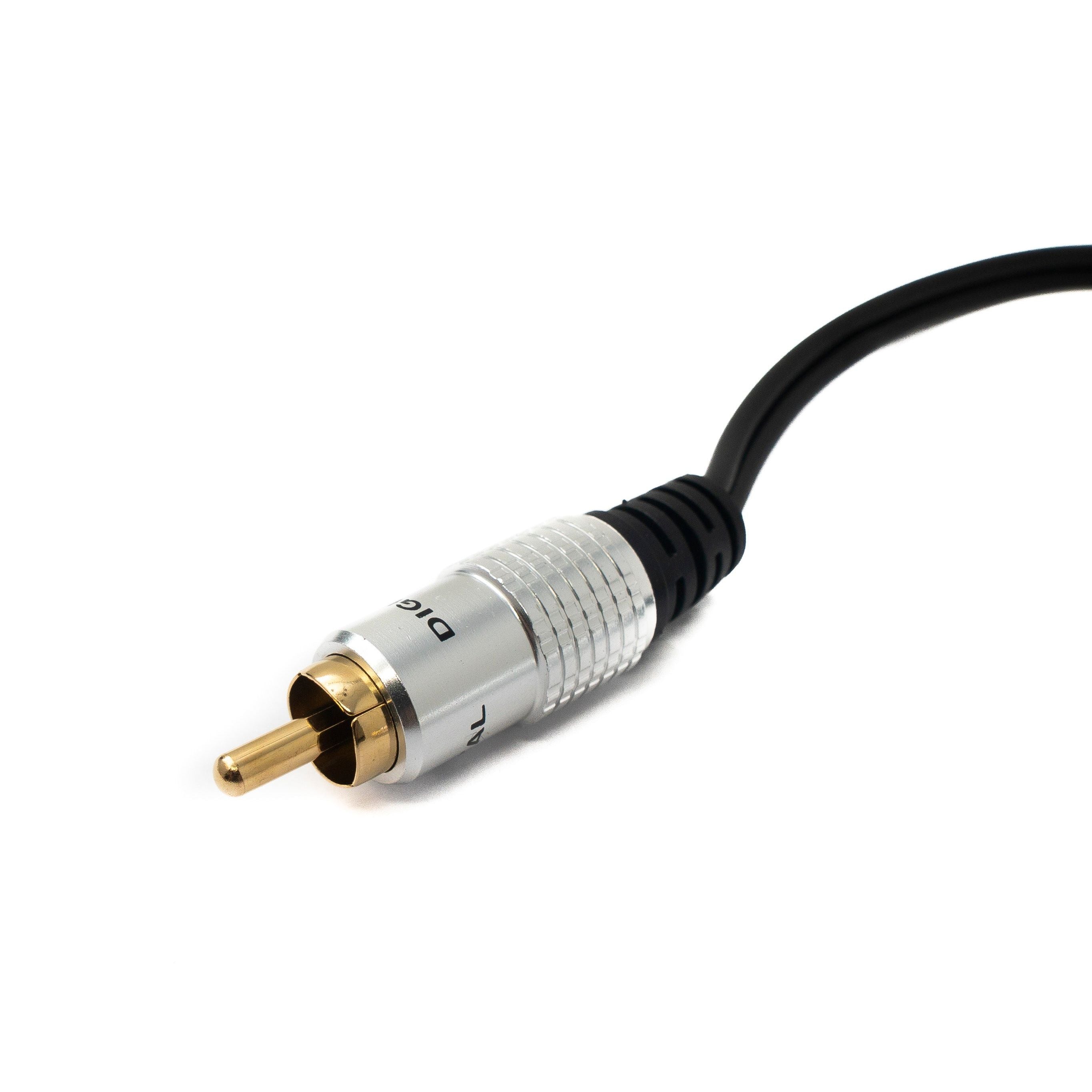 Systemhaus Zakaria Y Cinch RCA Kabel 25 Zentimeter Von 1x Stecker Zu 2x Buchsen Audio Schwarz