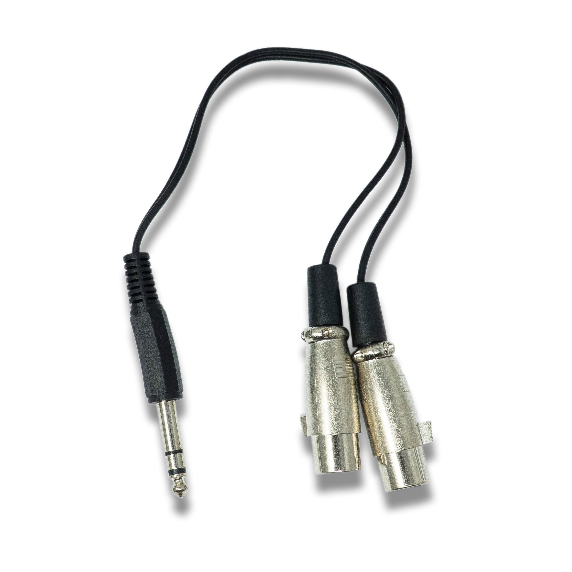 Audio Y Kabel 30 Cm TRS Stecker Zu Zwei XLR Dreipolig Buchsen Professionelles Kabel