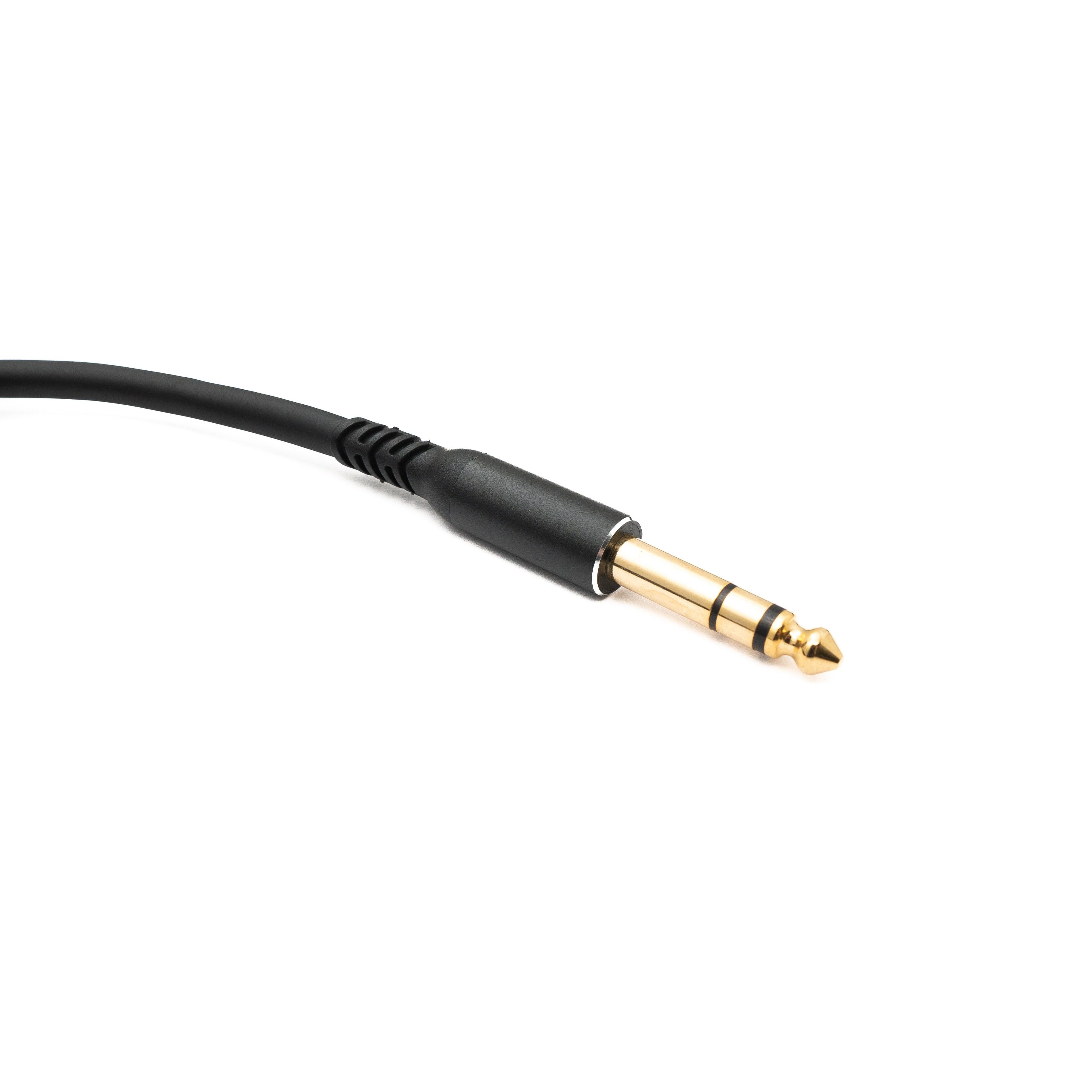 SYSTEM-S Audio Kabel 3 m 6.35 mm Klinke Stecker zu XLR 3 Pin Buchse in Schwarz