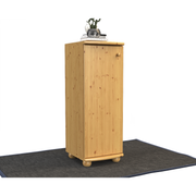 Anika Kiefer Massivholz Kommode | 1-Türig | 3-Regalfächer | 100% Bio Kiefer