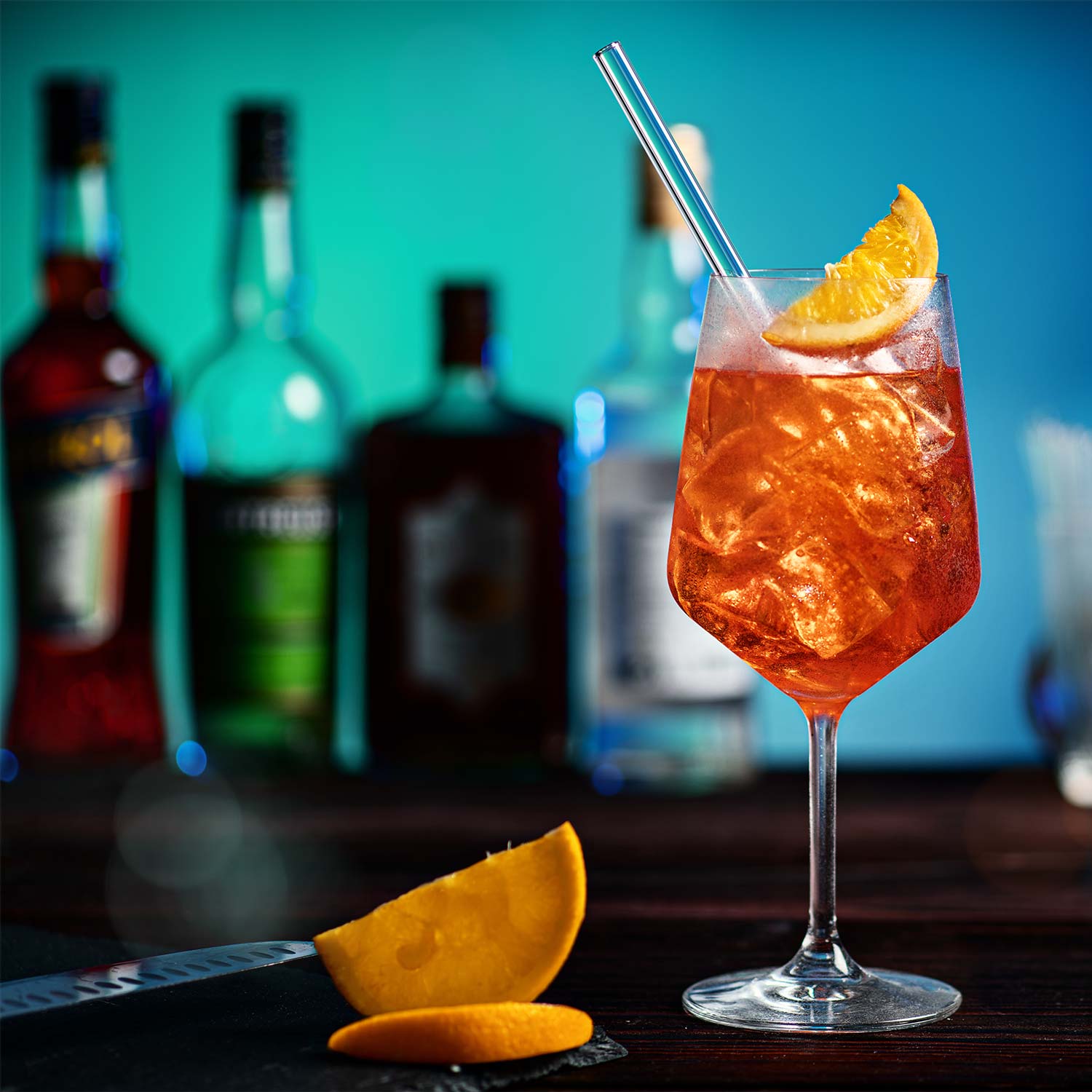 Cocktail Rezepte Glasstrohhalme mit gravierten Maßen für perfektes Mixen - 6er Set