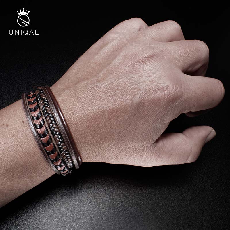 Armara Brown Unisex Echtleder Lederarmband Braun Gravierbar In Den Größen 19 21 23 Cm Mit Gratis Luxus Etui