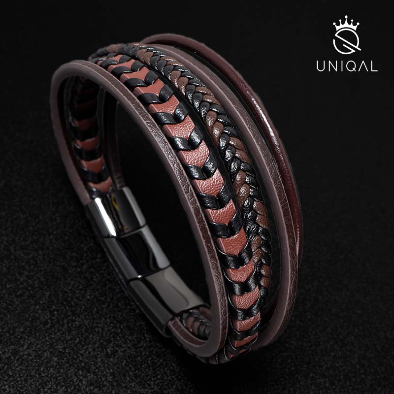 Armara Brown Unisex Echtleder Lederarmband Braun Gravierbar In Den Größen 19 21 23 Cm Mit Gratis Luxus Etui