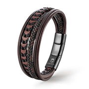 Armara Brown Unisex Echtleder Lederarmband Braun Gravierbar In Den Größen 19 21 23 Cm Mit Gratis Luxus Etui