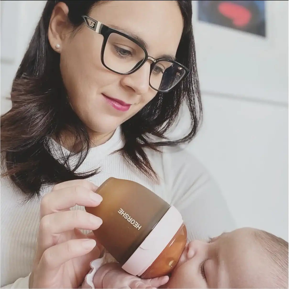 Ultra Wide Neck Baby Bottle 160ml (Rosa)