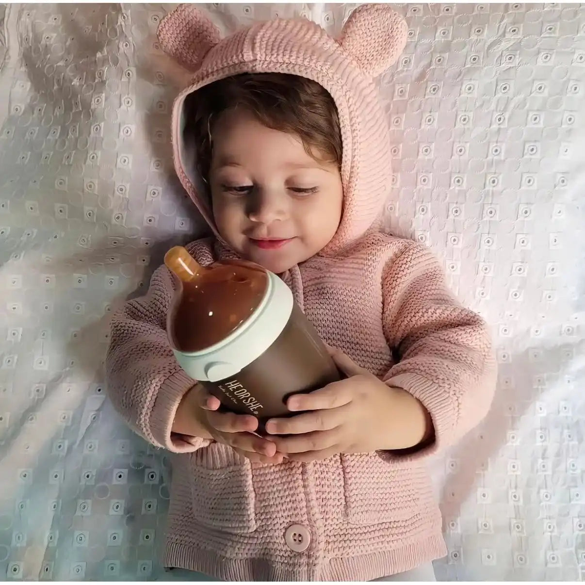 Ultra Wide Neck Baby Bottle 240ml (Weiß)