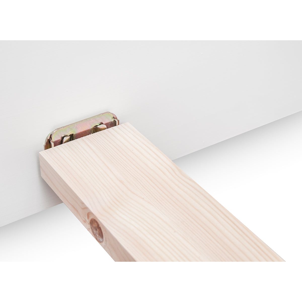 Bologna Elegante Massivholz Kieferbett 90-180cm | Farbe weiß