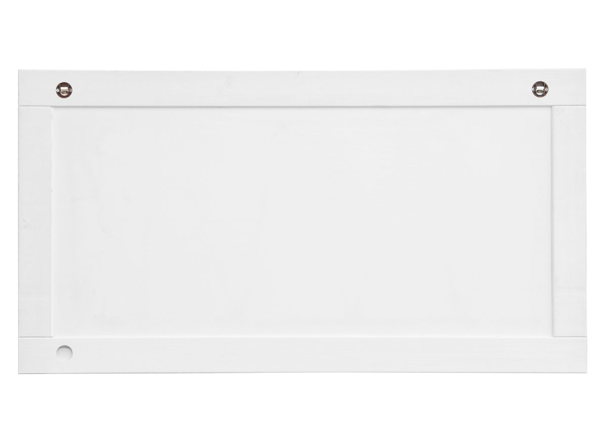 Bologna Elegante Massivholz Kiefer Spiegel 130x47 | Farbe weiß