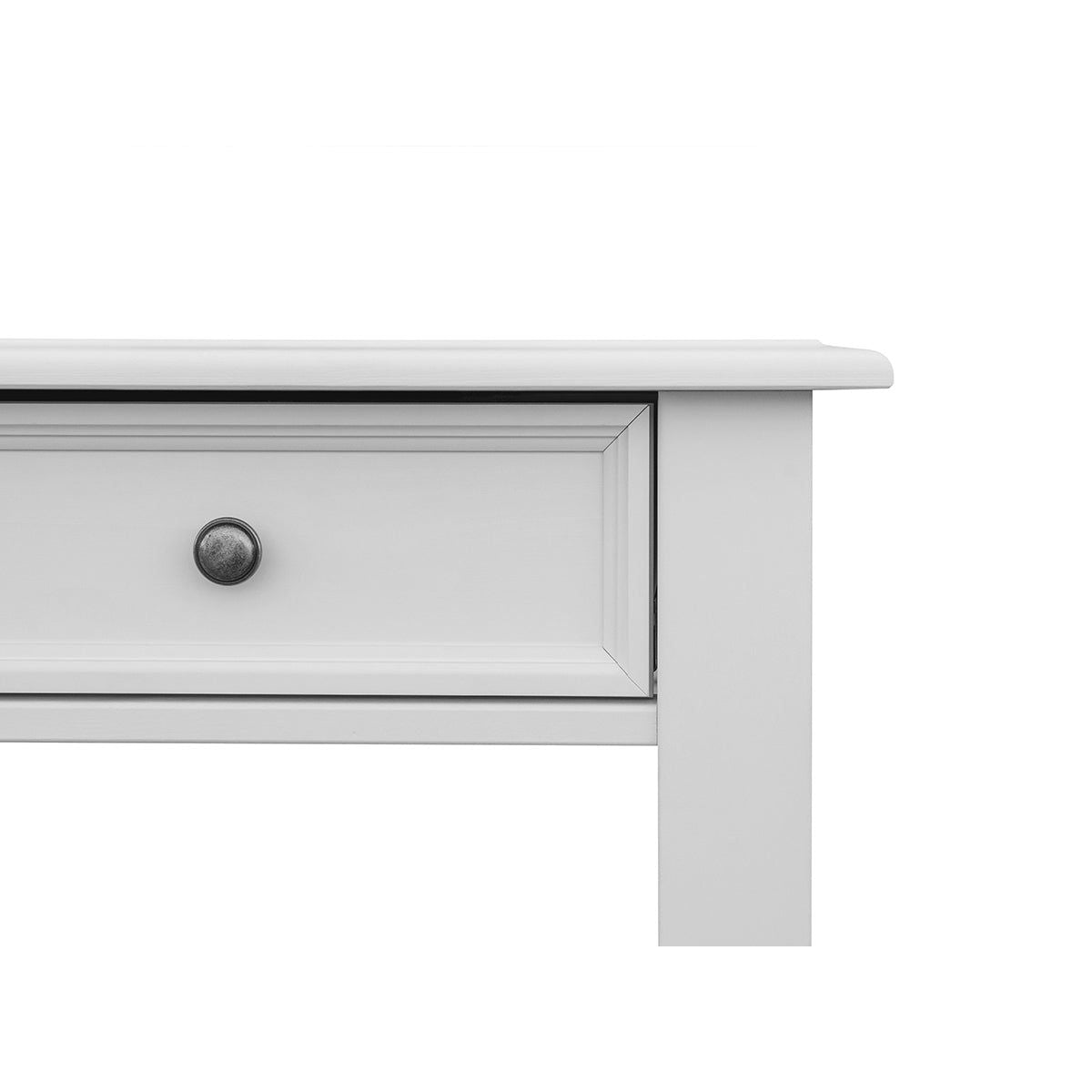 Bologna Elegante Massivholz Kiefer Schminktisch | Farbe weiß