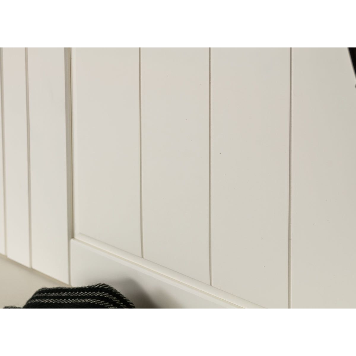 Bologna Elegante Massivholz Kiefer Garderobe Doppel Wandpanel | Farbe weiß