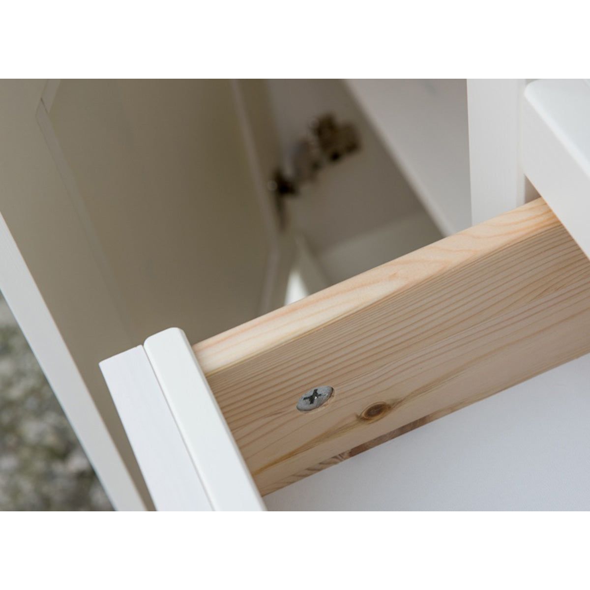 Bologna Elegante Massivholz Kiefer Kommode 3.3 | Farbe weiß