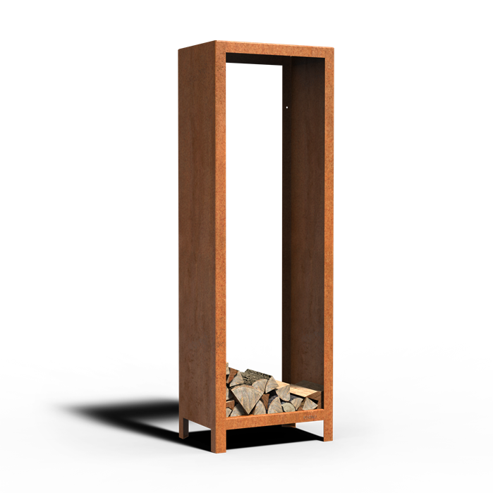 Cortenstahl Holzlager LOGG