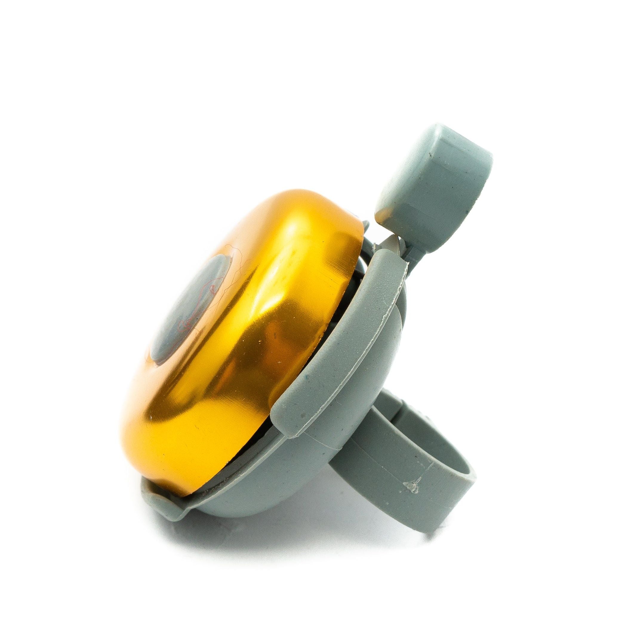 Fahrradklingel Gelb Glänzend Im Retro Look Aus Aluminium Leichtes Lenkerzubehör 21,7 Bis 24 mm