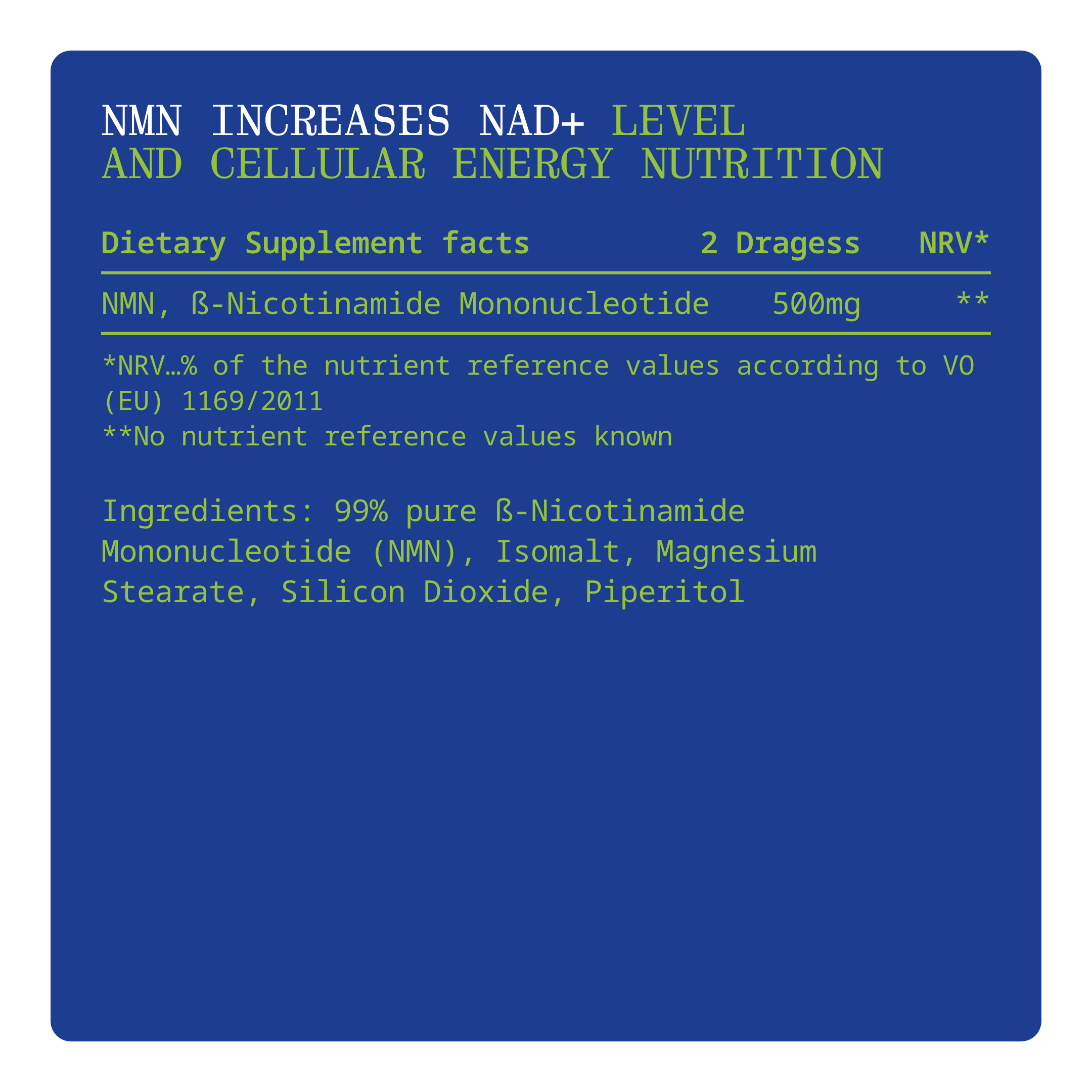 NMN Supplement – NAD+ Support Dragees by Dr. Noel