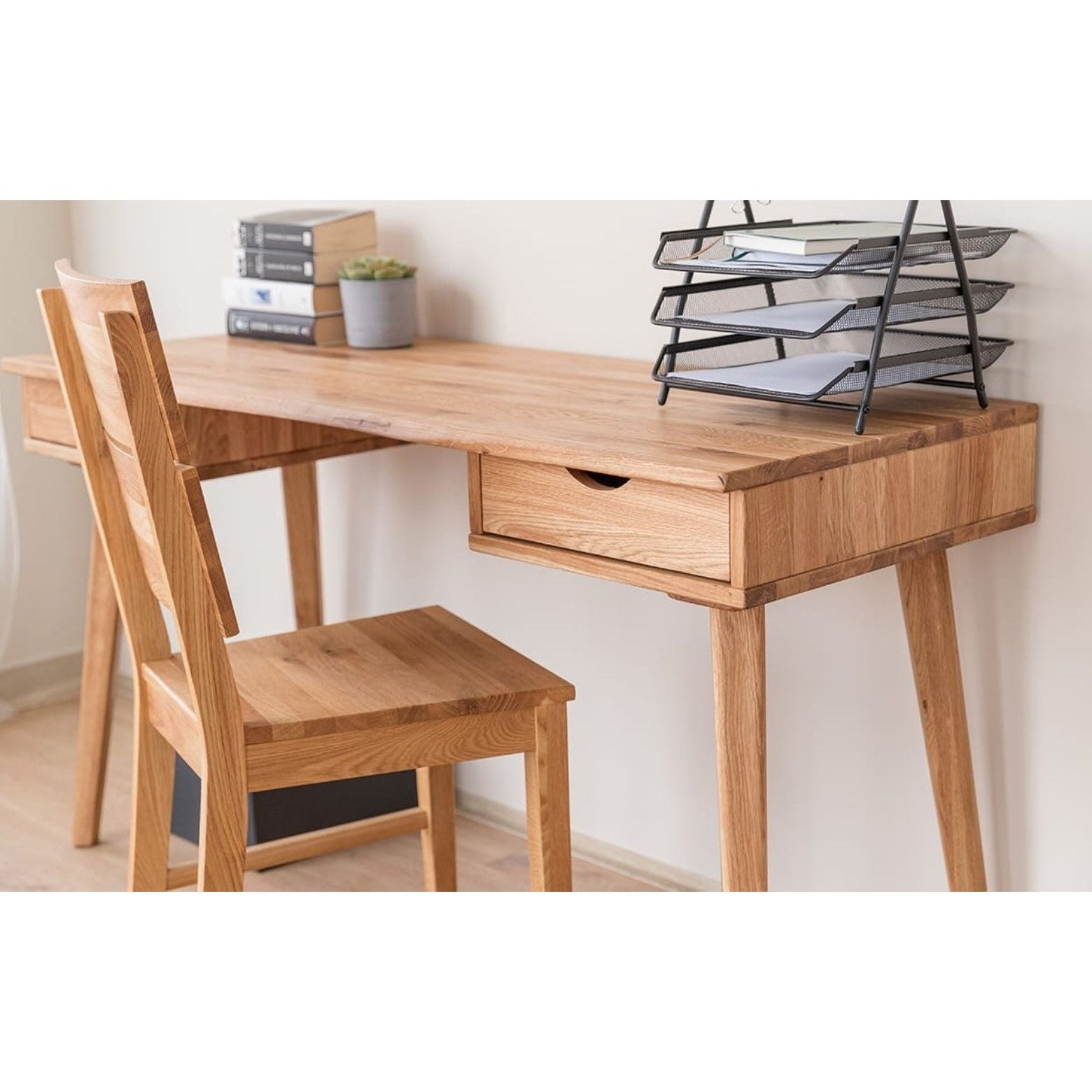 Savona Massivholz Eichentisch Schreibtisch 2.0