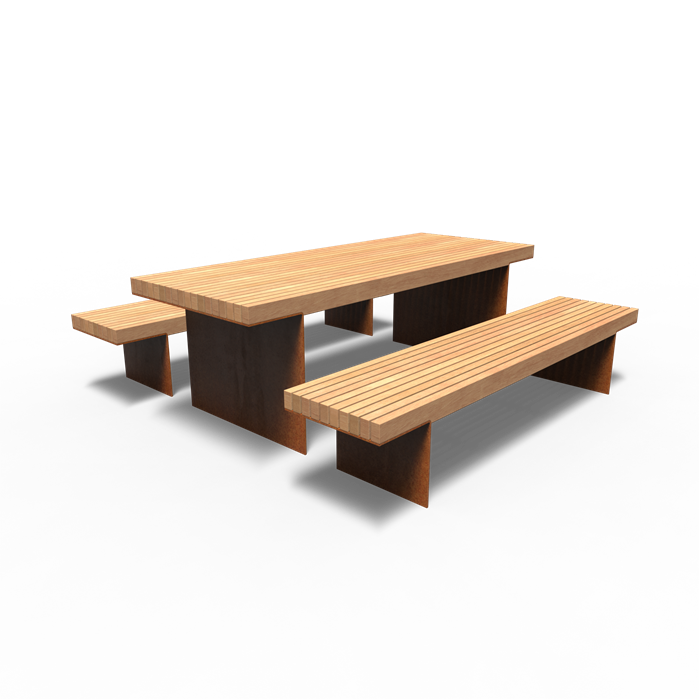 Cortenstahl Picknick Sets BORG Picknick Set