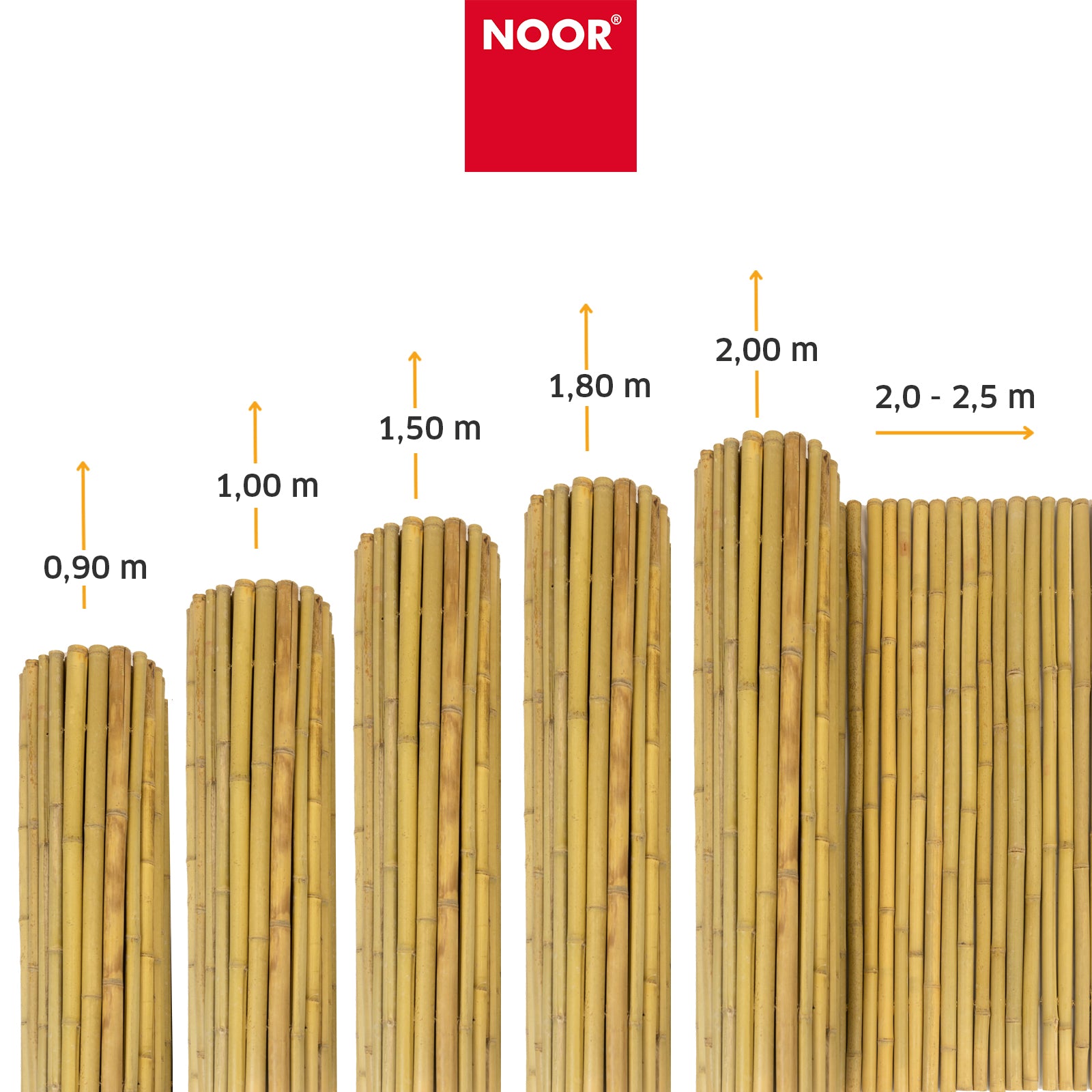 Bambusmatte DELUXE - Besonders stabiler Sichtschutz - Verschiedene Größen