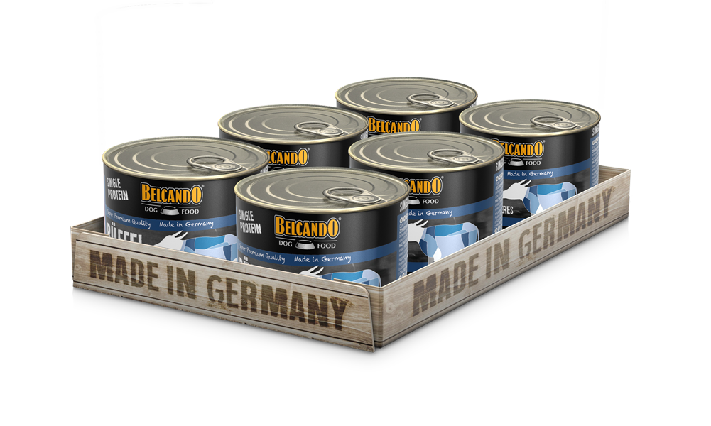 BELCANDO Single Protein Büffel – Nassfutter für Hunde