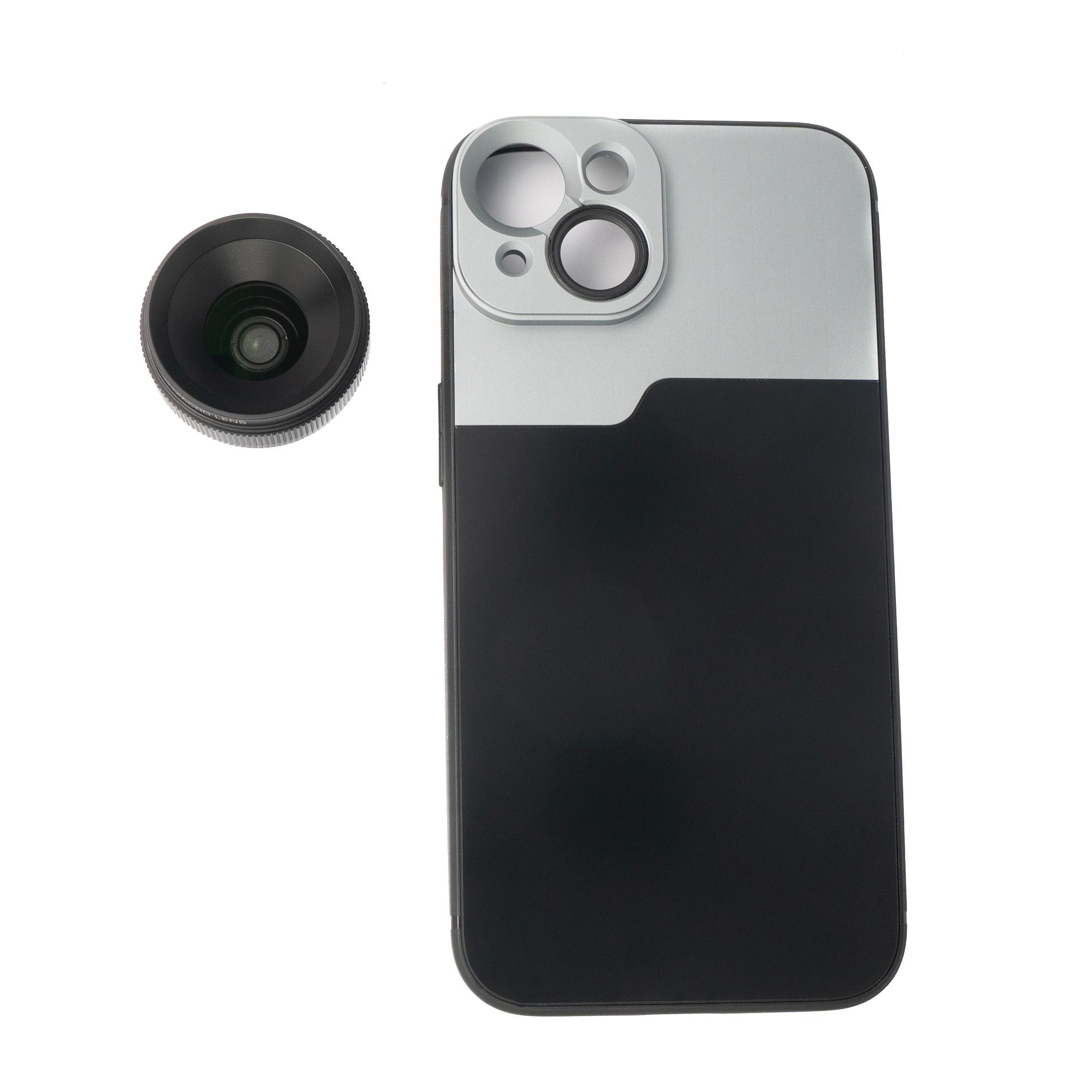 Makro Linse 1.1x Bis 2.8x Verstellbarer Filter Mit Hülle Schwarz Für iPhone 13 Fotografie