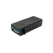 System-S USB 3.0 Adapter Typ A Buchse Zu Buchse Kabel Schwarz Hochgeschwindigkeitsverbindung