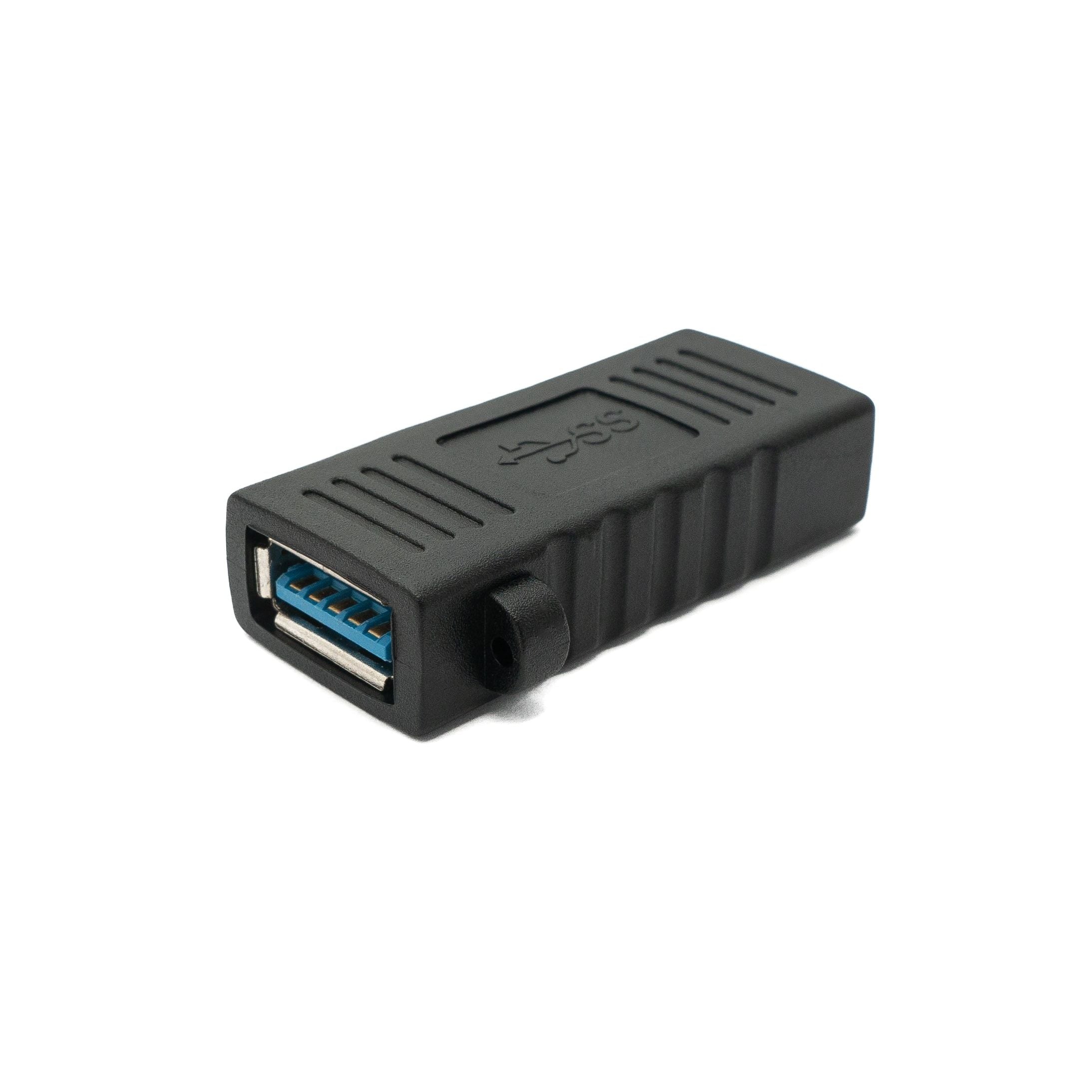 System-S USB 3.0 Adapter Typ A Buchse Zu Buchse Kabel Schwarz Hochgeschwindigkeitsverbindung