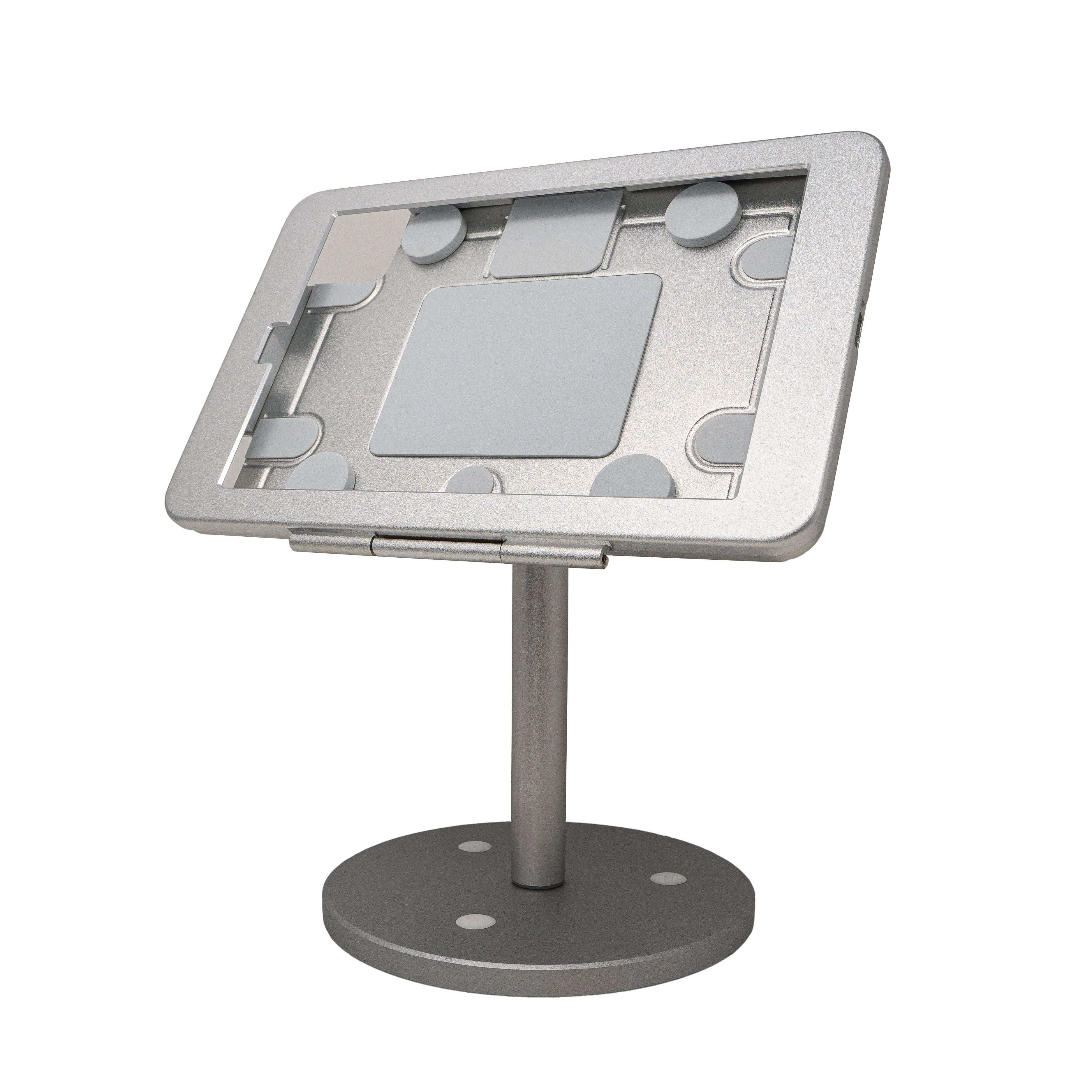 SYSTEM-S Tischhalterung 360° Ständer abschließbar für iPad Mini 6 (2021) in Grau