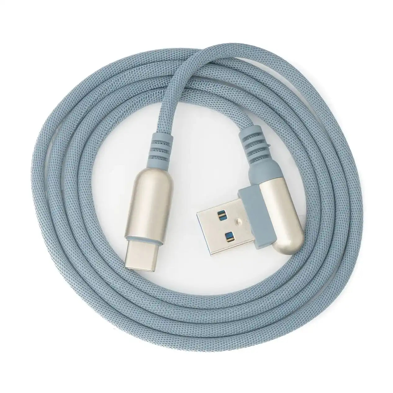 USB 3.1 Kabel Typ C auf USB A Geflochten Winkel Grau 100 cm Bis 5 Gbit pro Sekunde