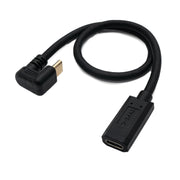 System-S USB 3.1 U Turn Kabel Typ C Stecker Zu Buchse 360 Grad Winkel Schwarz - Flexible USB Verbindung Für Enge Räume