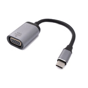 Systemhaus Zakaria VGA Kabel Adapter 20 cm Von VGA Buchse Zu USB C Stecker Grau 1080p