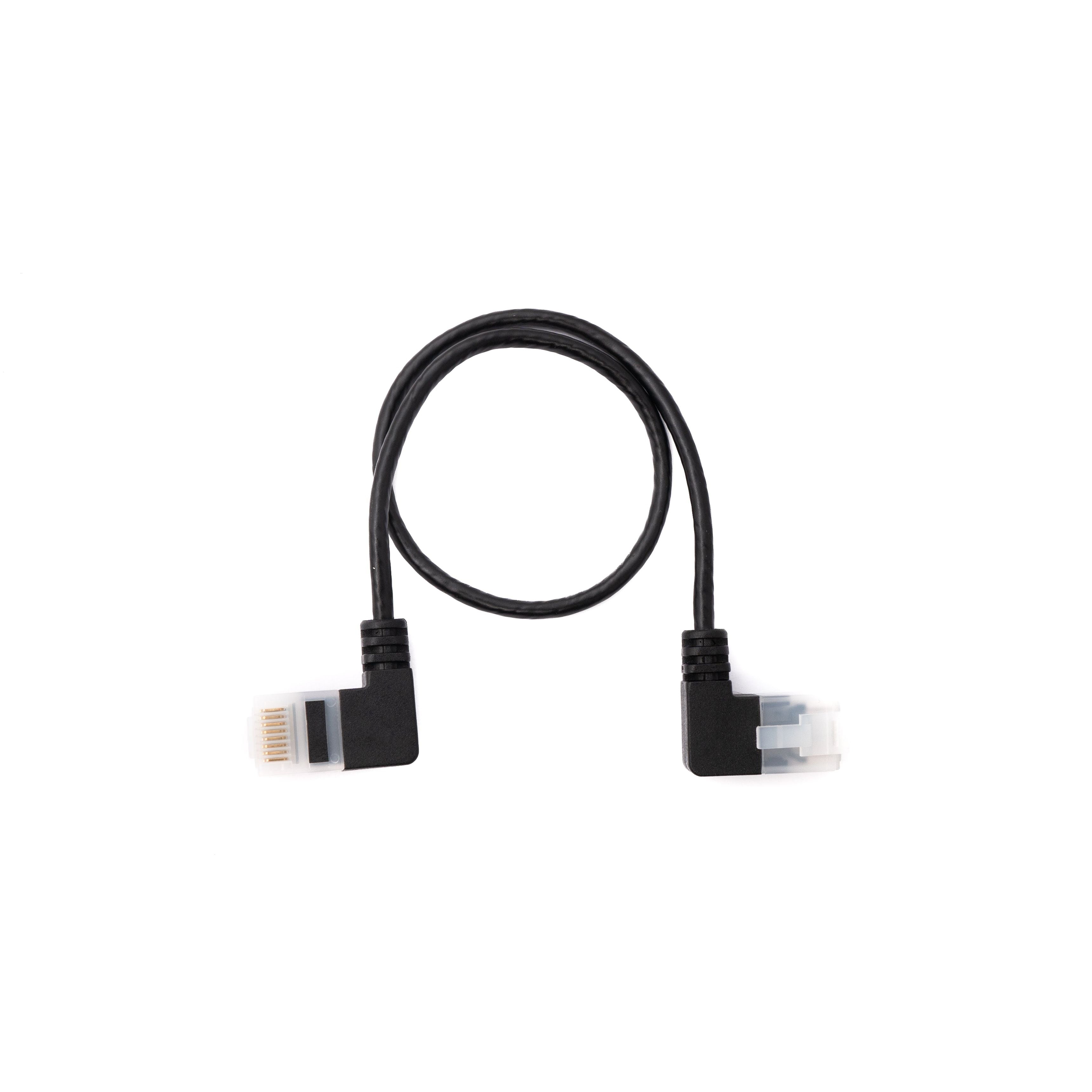 LAN Kabel 25 Cm RJ45 8P8C STP Cat6 Rechtsgewinkelter Stecker Zu Stecker Winkel Adapter Schwarz
