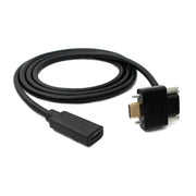 USB 3.1 Gen 2 100W Kabel Typ C Stecker Zu Buchse Winkel 100 cm Hochwertige Schraubverbindung