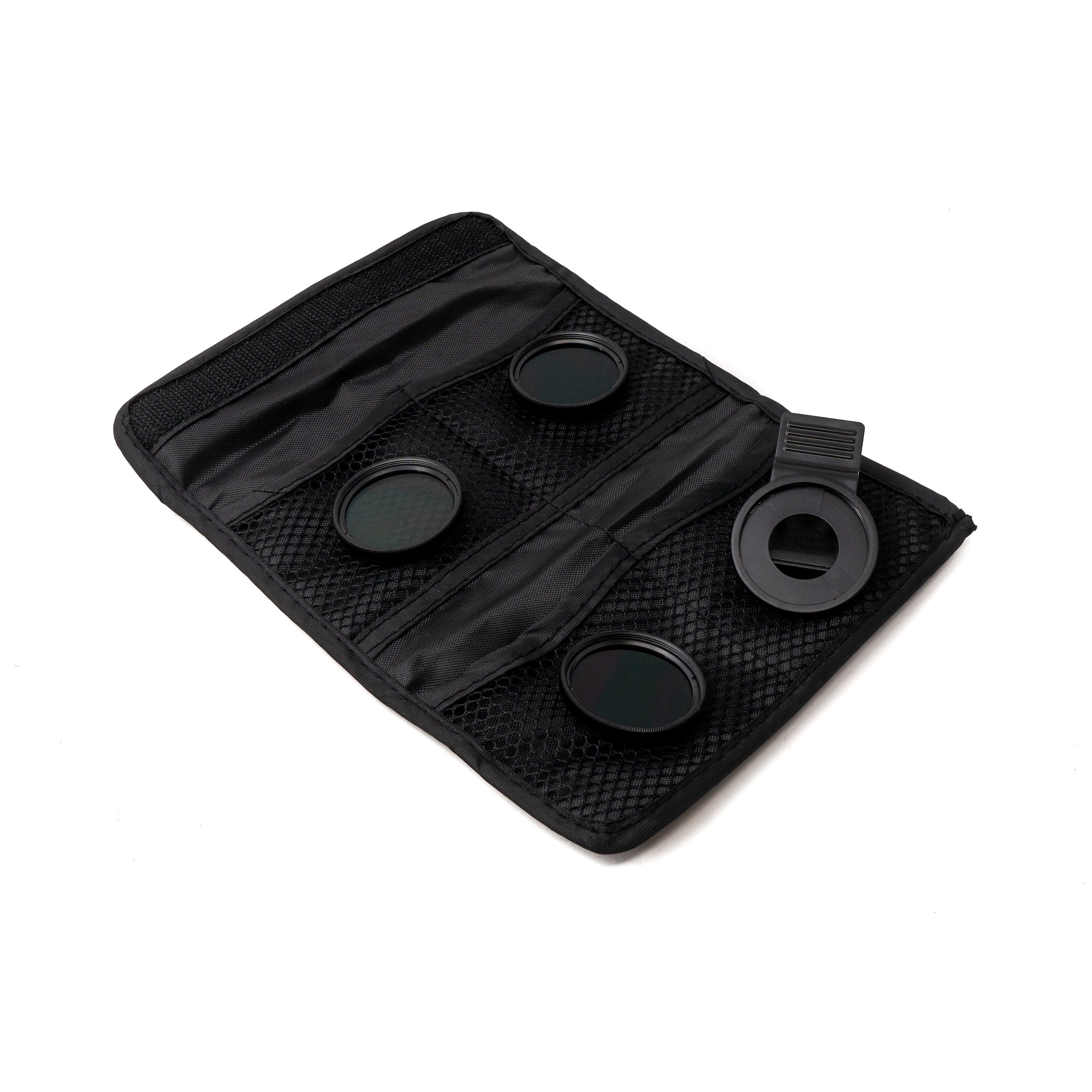 ND Linse Set Neutraldichte Filter Graufilter Kit Mit Clip Tasche Schwarz Für Smartphone Fotografie
